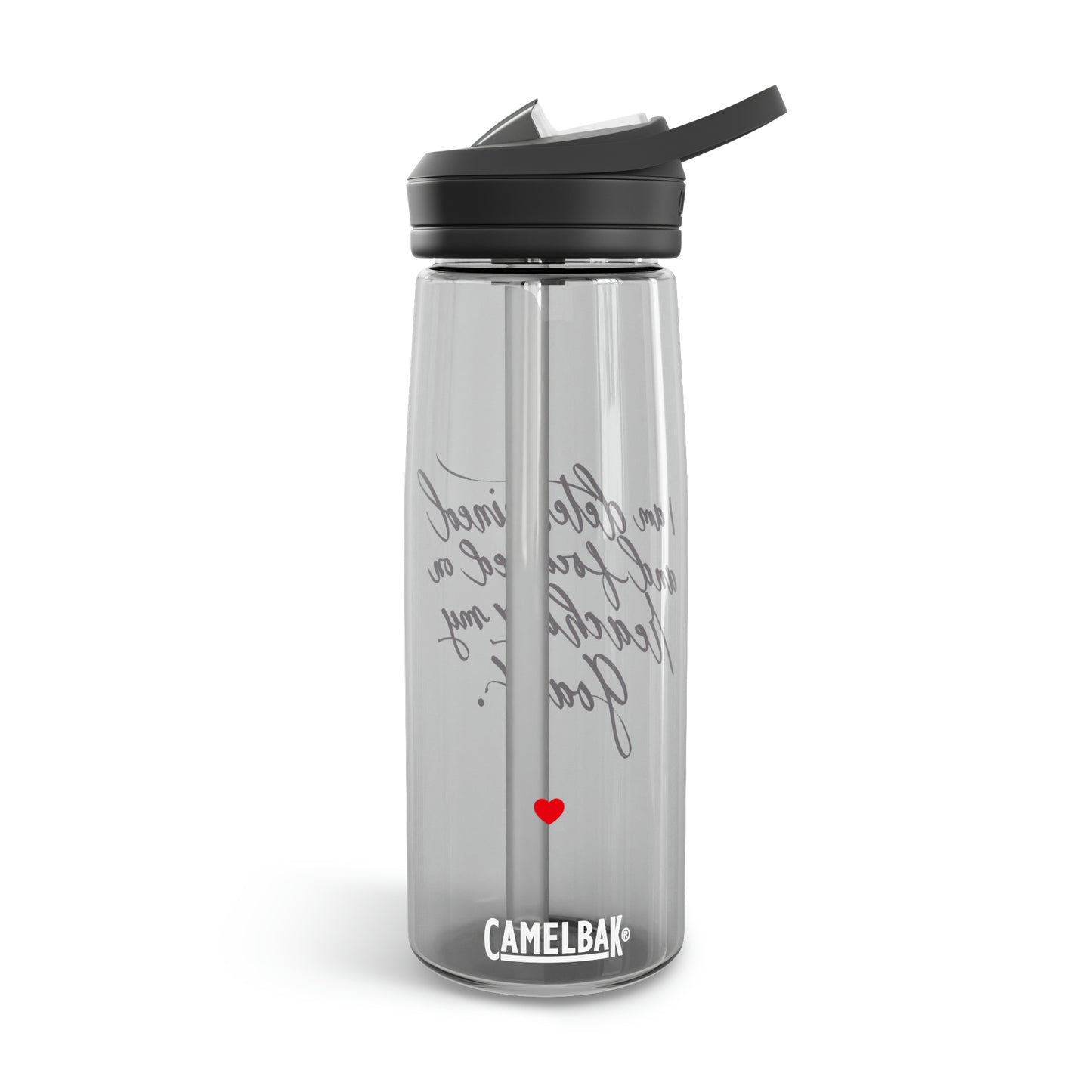 Determined CamelBak Eddy®  Water Bottle, 25oz - "I am determined..." Calligraphy - I am Empowered #01