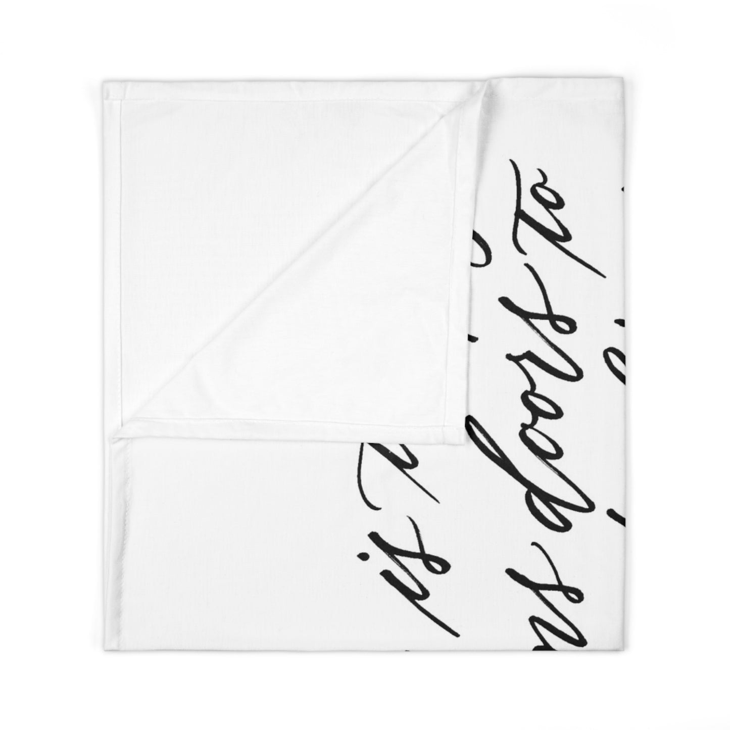 "Reading is Key" Ruth Bader Ginsburg RBG Quote Calligraphy Printed Super Soft Baby Swaddle Blanket