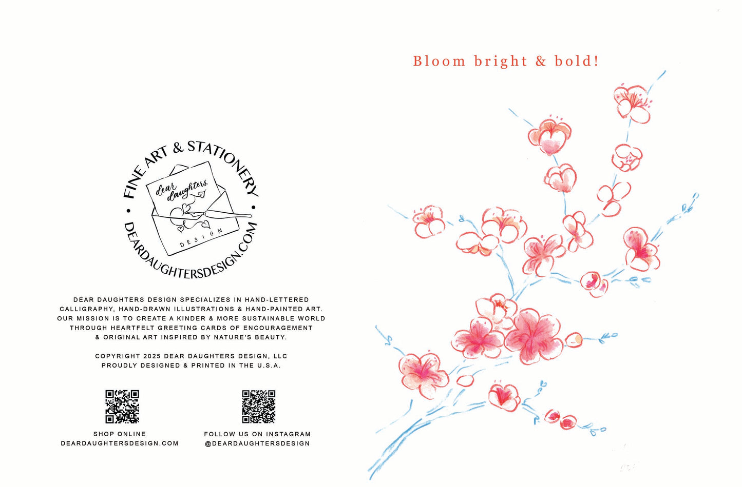 Greeting Card Design Service - Hand-painted Art & Typeset Design in Adobe Illustrator