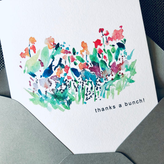 "Thanks A Bunch" Thank You Card