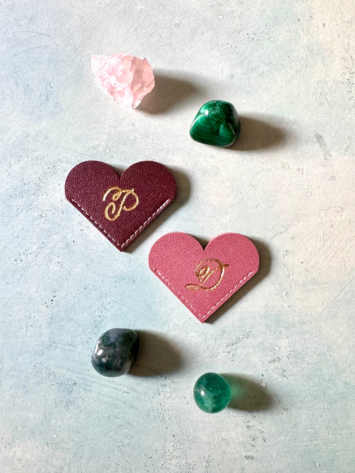 Personalized Hot-Foiled Heart-Shaped Bookmark: Custom Bookmark