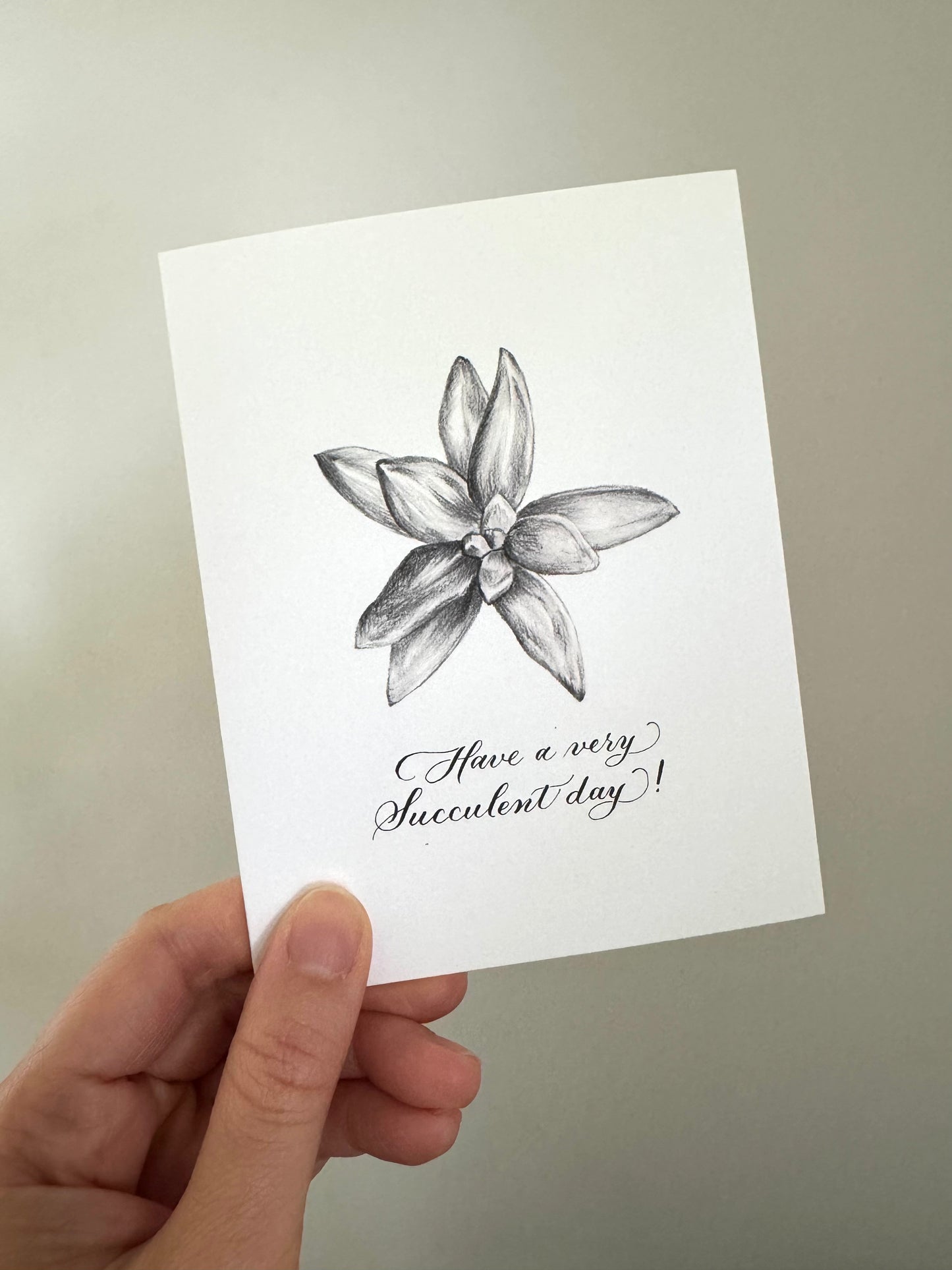 Greeting Card Design Service - Calligraphy & Graphite Art