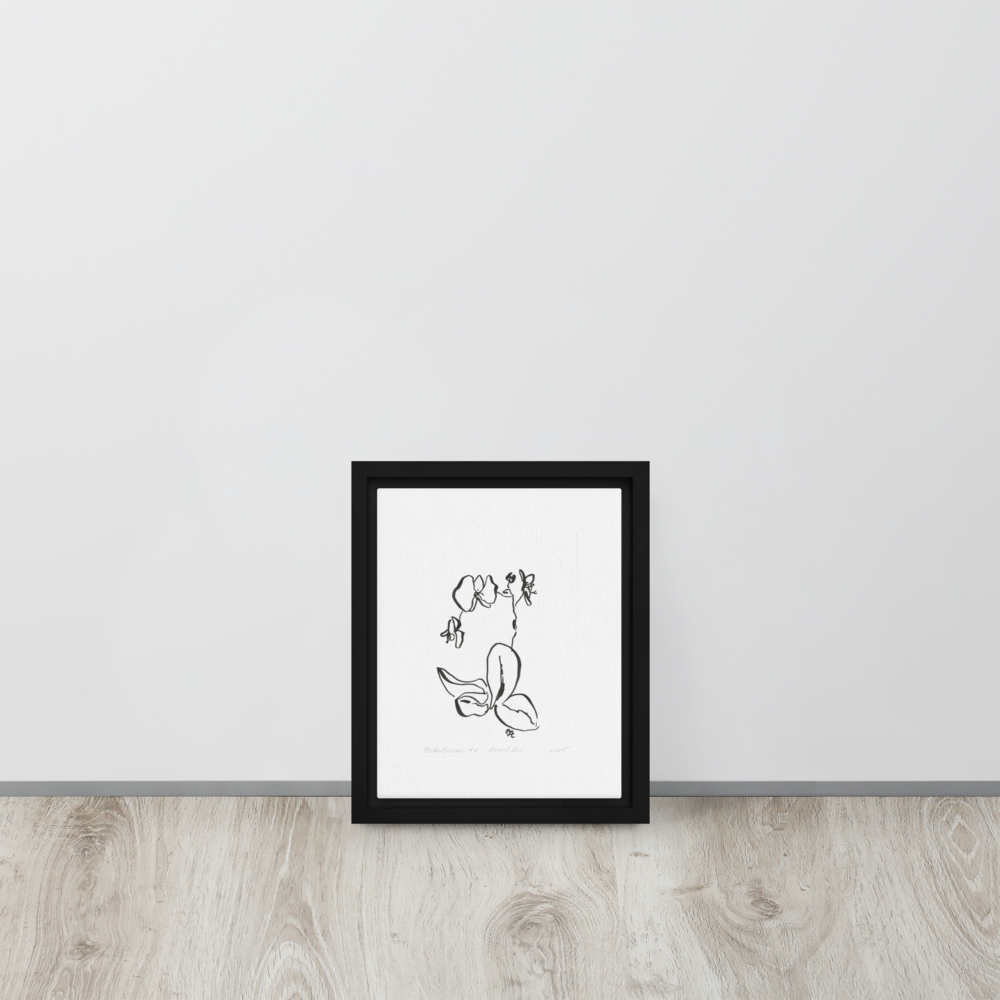 Orchidaceae #4 - Reprinted on Framed Canvas