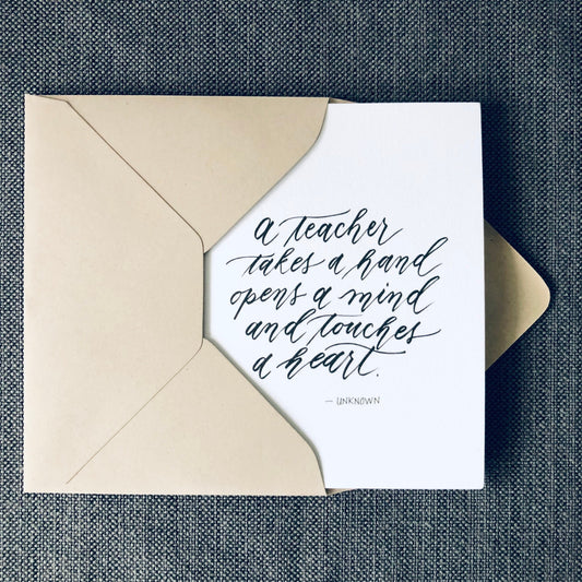 The Perfect Card for Thanking Teachers - Thank You Card