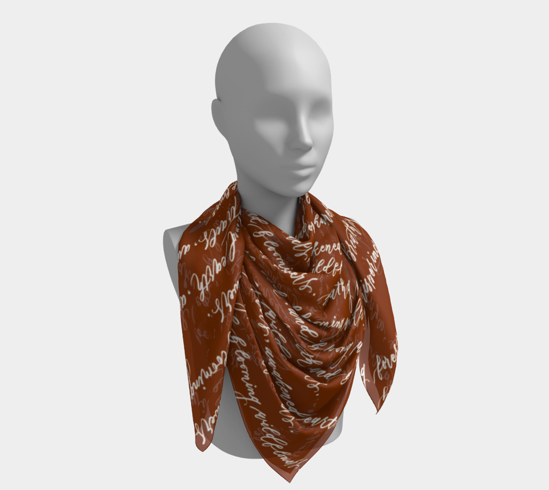 Breathing Forests & Whispering Trails Scarf - Canyon