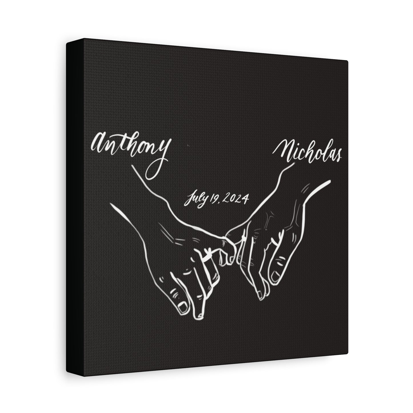 CUSTOM1 - Anthony & Nicholas - Wedding Gift - Matte Canvas, Stretched, 1.25" - CUSTOM