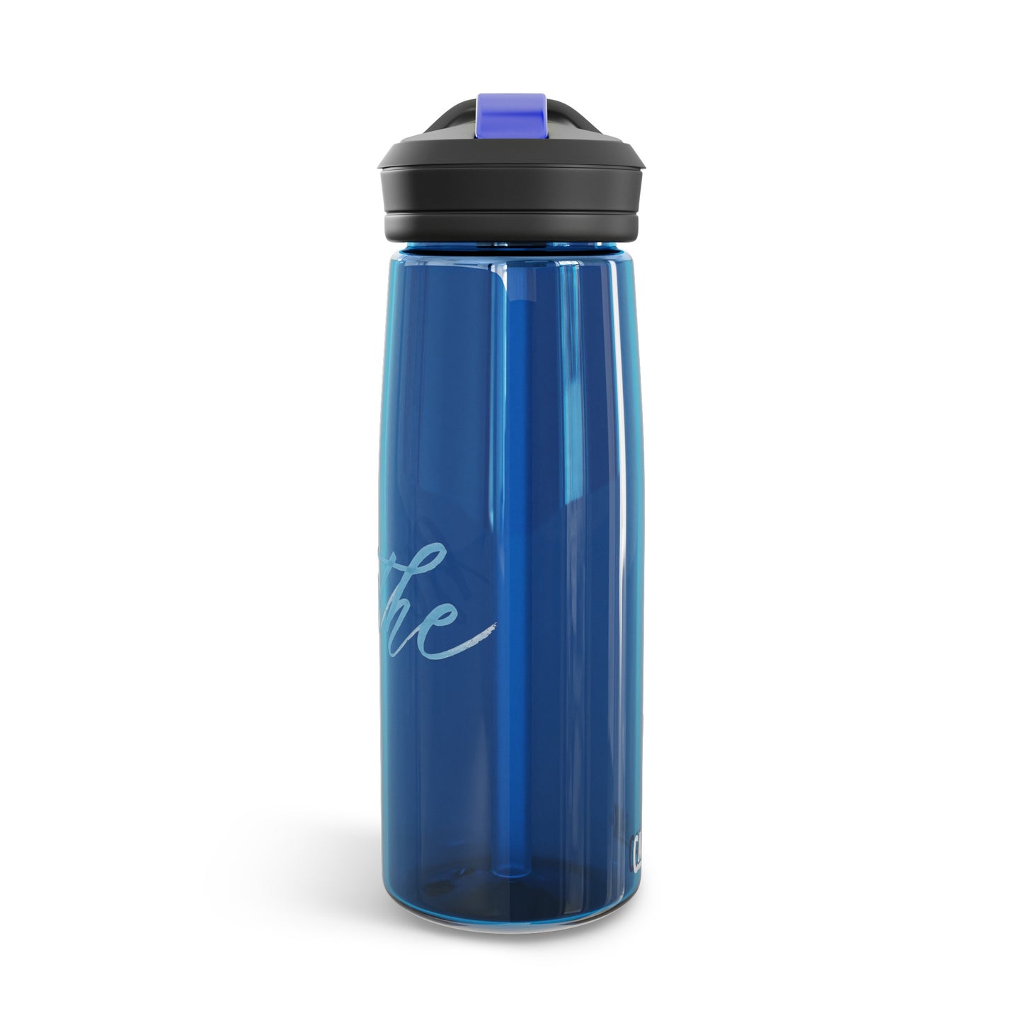 CamelBak Handwritten "Breathe" Calligraphy Sky Blue Script Printed CamelBak Sports Water Bottle