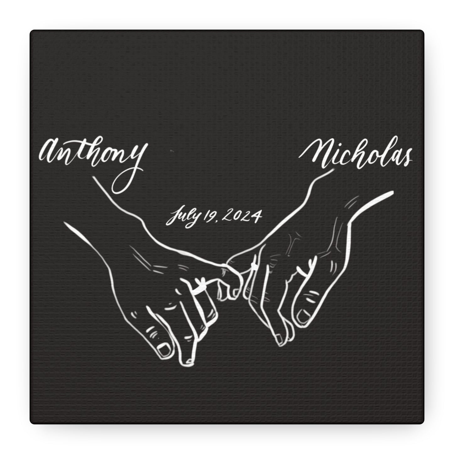 CUSTOM1 - Anthony & Nicholas - Wedding Gift - Matte Canvas, Stretched, 1.25" - CUSTOM