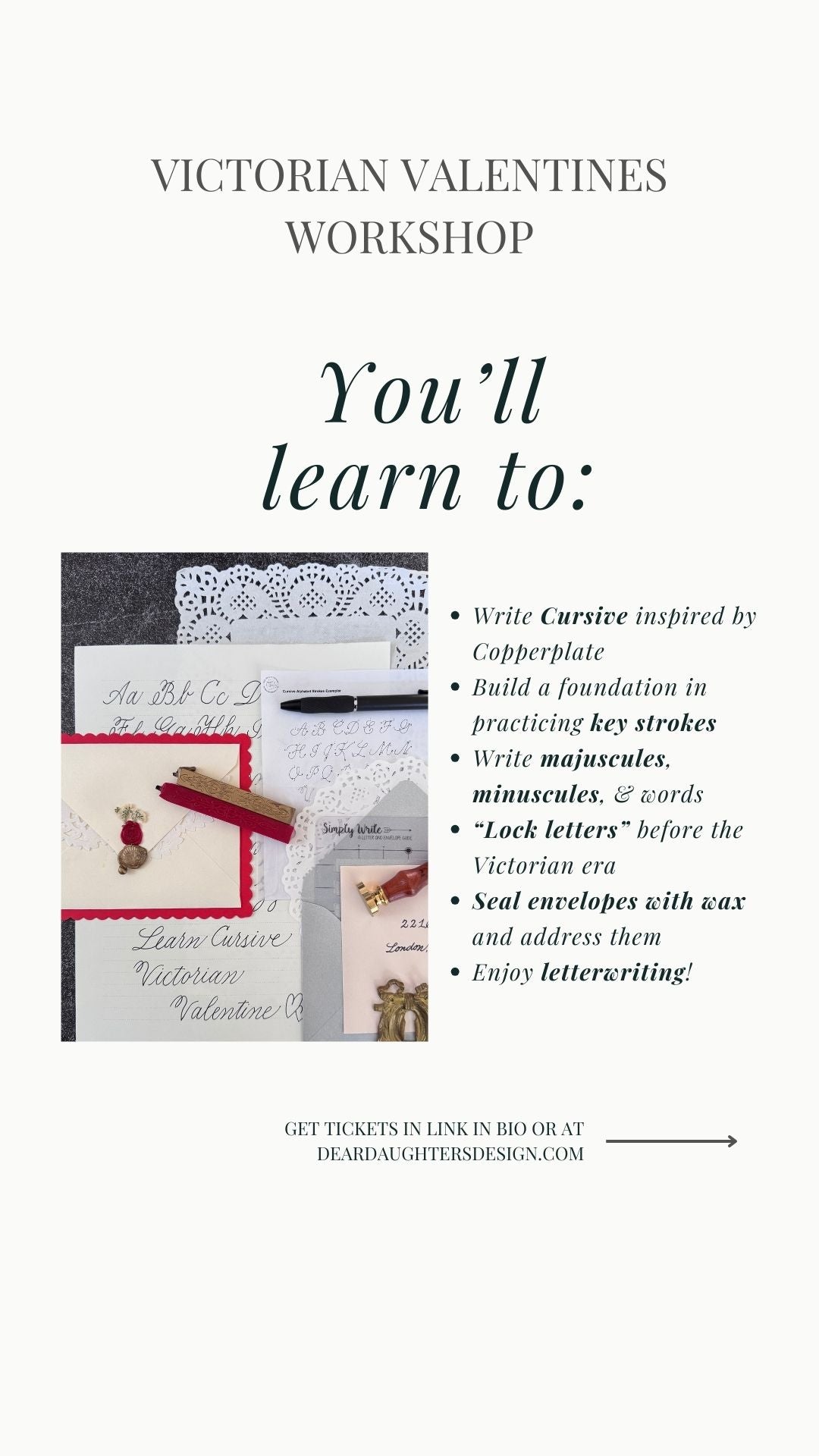 South Street Gardens - Friday, January 30, 2026, 12-1:30pm, Morristown, NJ - Victorian Valentines Workshop