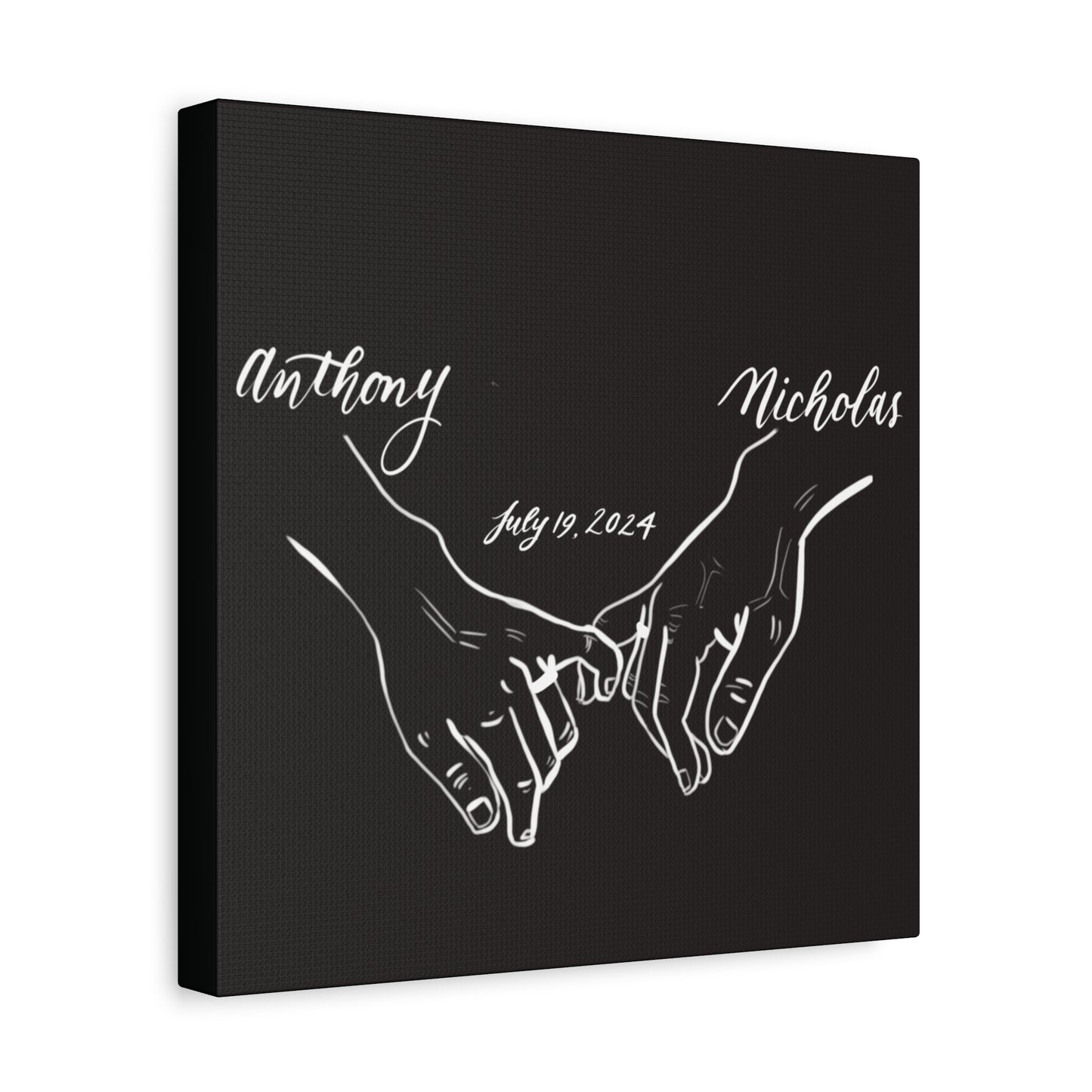 CUSTOM1 - Anthony & Nicholas - Wedding Gift - Matte Canvas, Stretched, 1.25" - CUSTOM