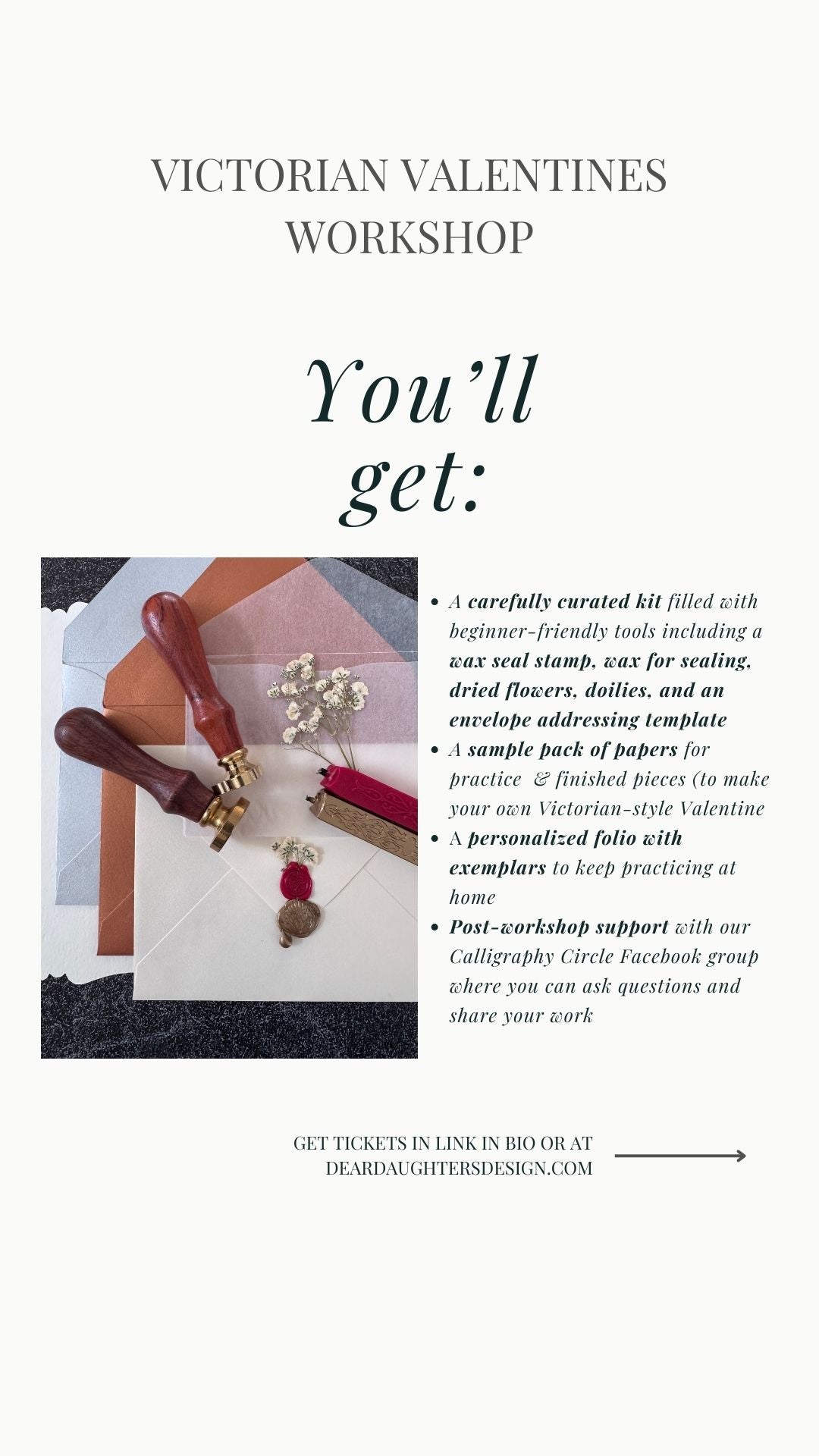 South Street Gardens - Friday, January 30, 2026, 12-1:30pm, Morristown, NJ - Victorian Valentines Workshop