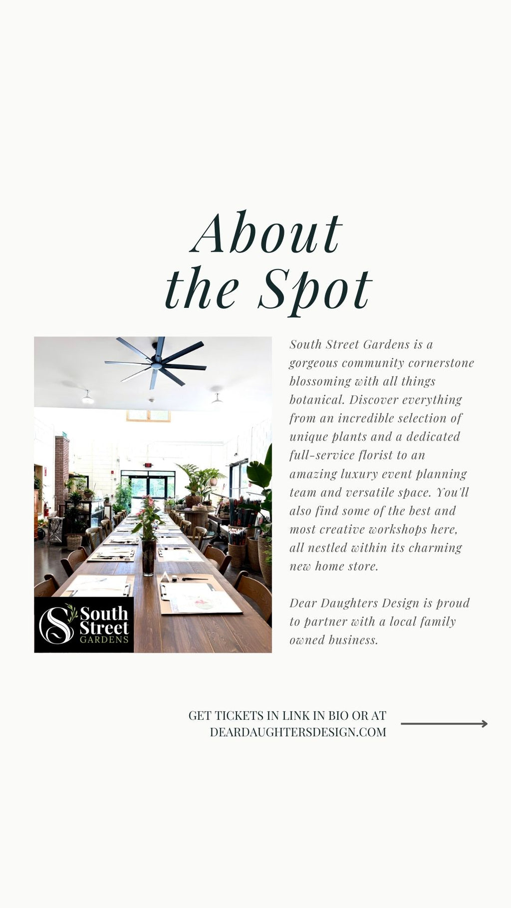 South Street Gardens - Saturday, February 7, 2026, 10-11:30am, Morristown, NJ - Learn Brush Lettering Calligraphy Workshop