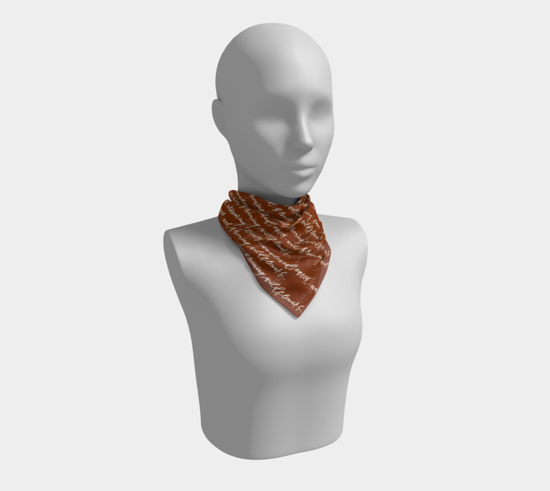 Breathing Forests & Whispering Trails Scarf - Canyon