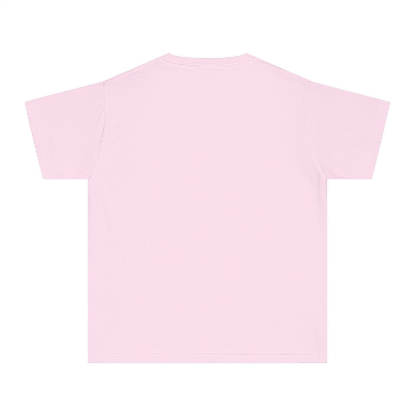 Script "It’s Cool to Be Kind" Pink Calligraphy Printed Youth Short Sleeve Mid-Weight Tee