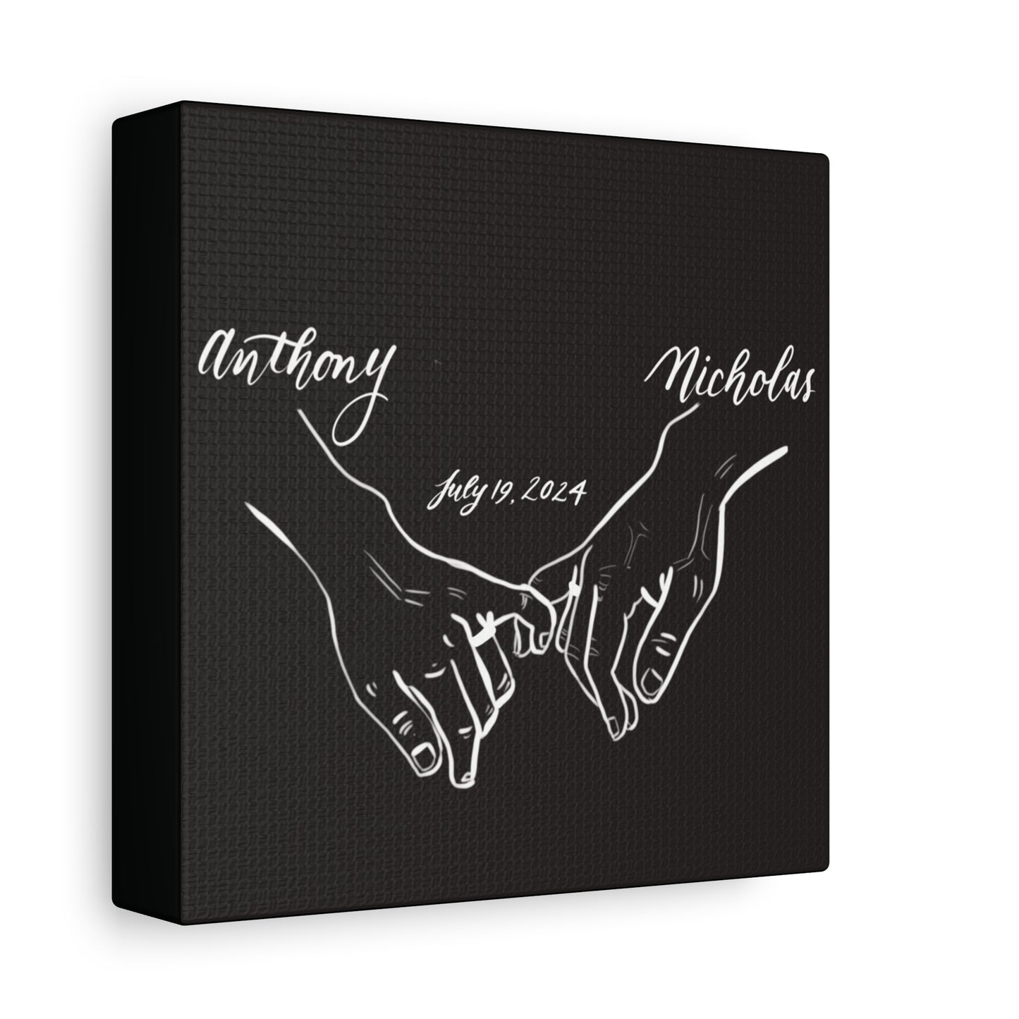 CUSTOM1 - Anthony & Nicholas - Wedding Gift - Matte Canvas, Stretched, 1.25" - CUSTOM