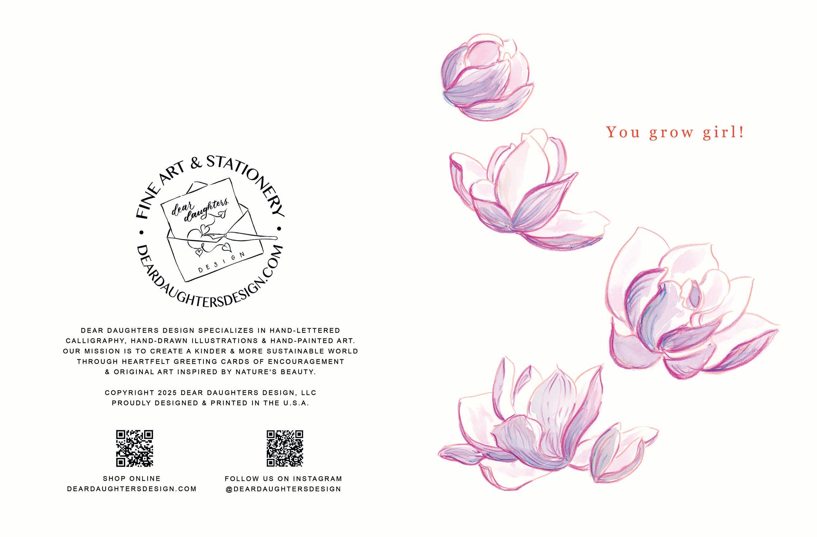 Greeting Card Design Service - Hand-painted Art & Typeset Design in Adobe Illustrator