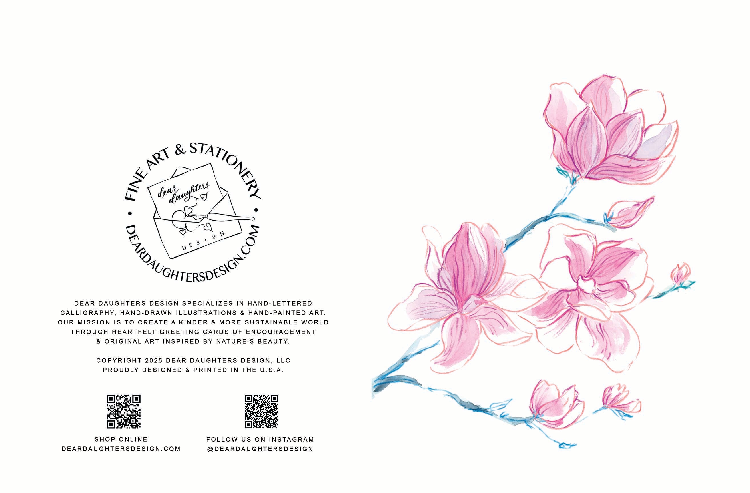 Greeting Card Design Service - Hand-painted Art & Typeset Design in Adobe Illustrator