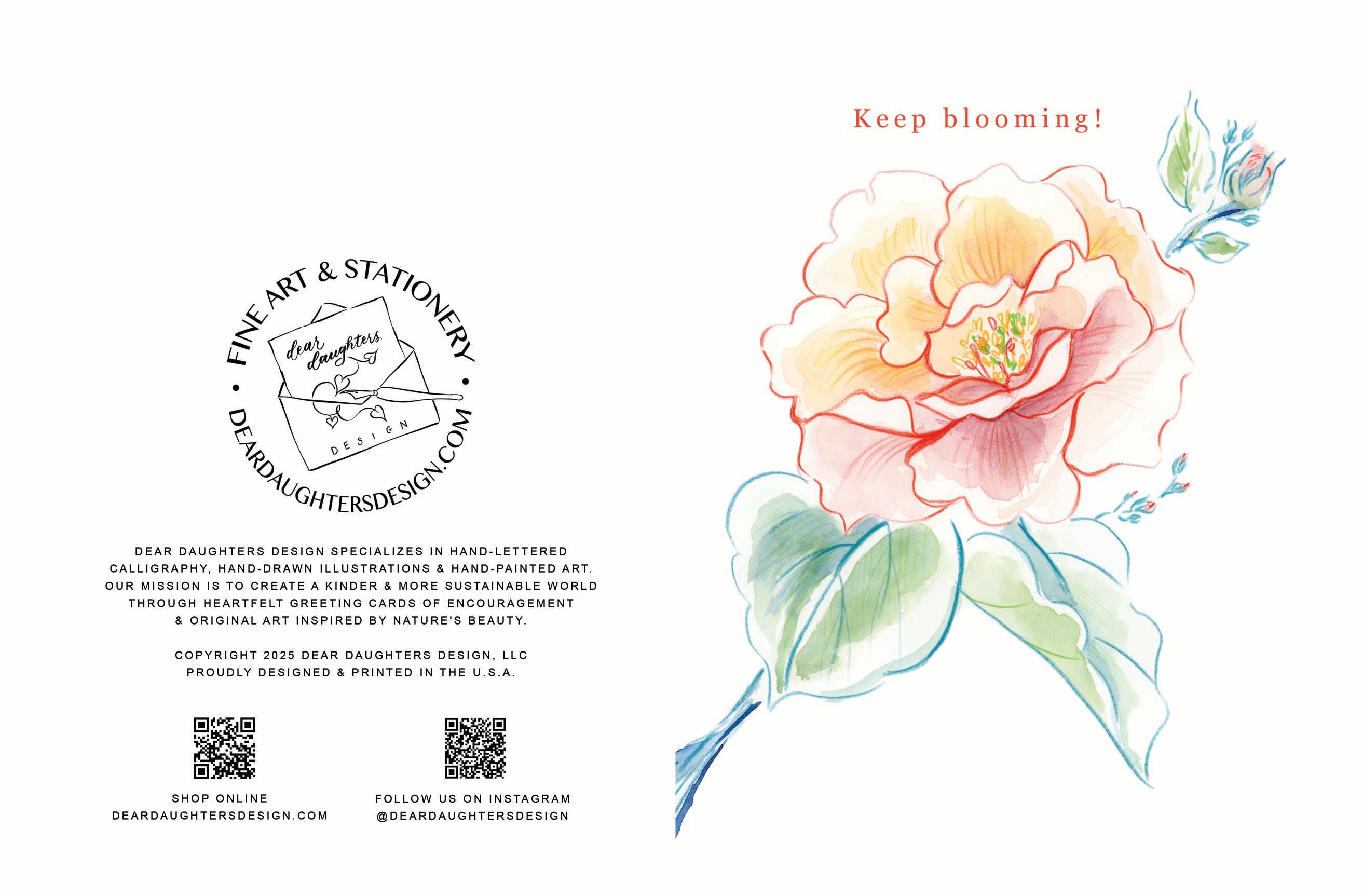 Greeting Card Design Service - Hand-painted Art & Typeset Design in Adobe Illustrator