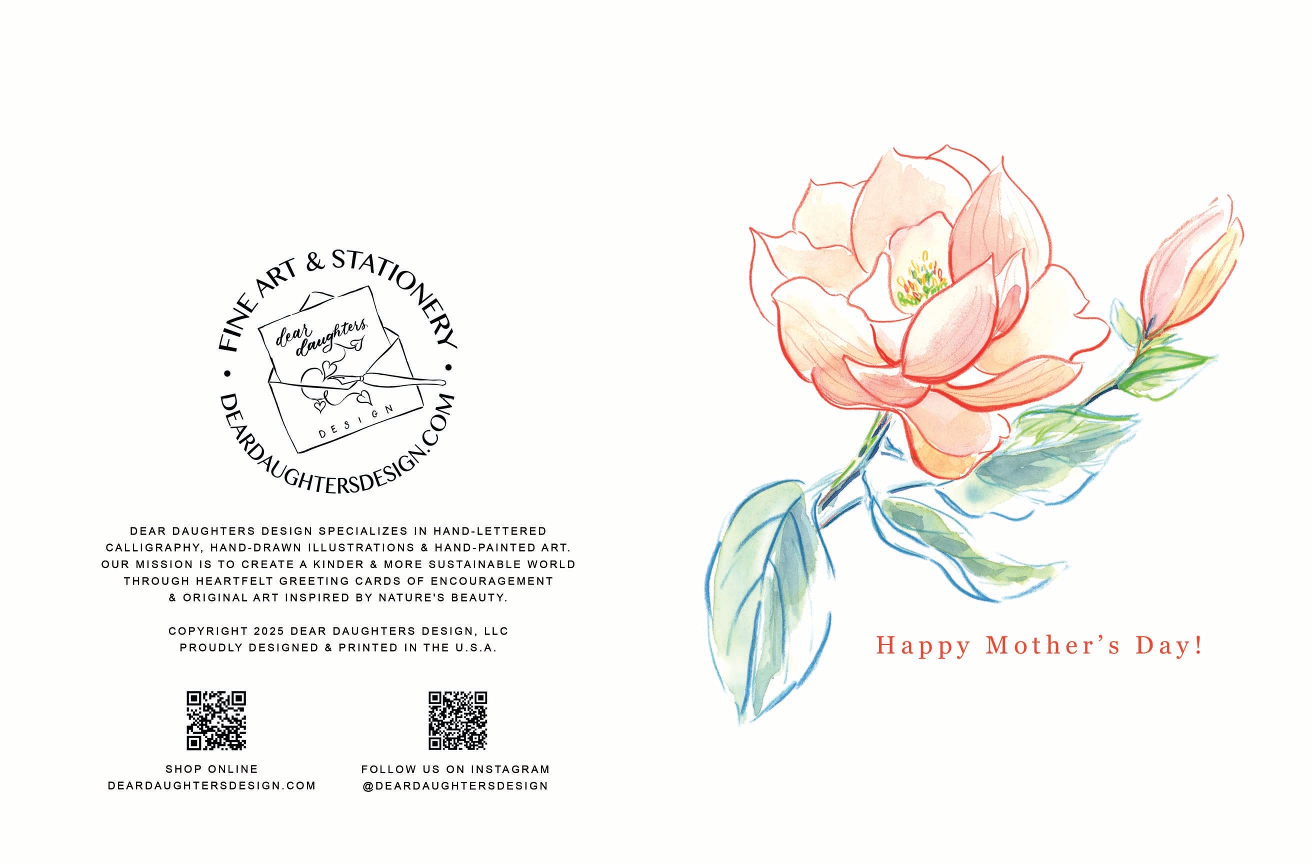 Greeting Card Design Service - Hand-painted Art & Typeset Design in Adobe Illustrator