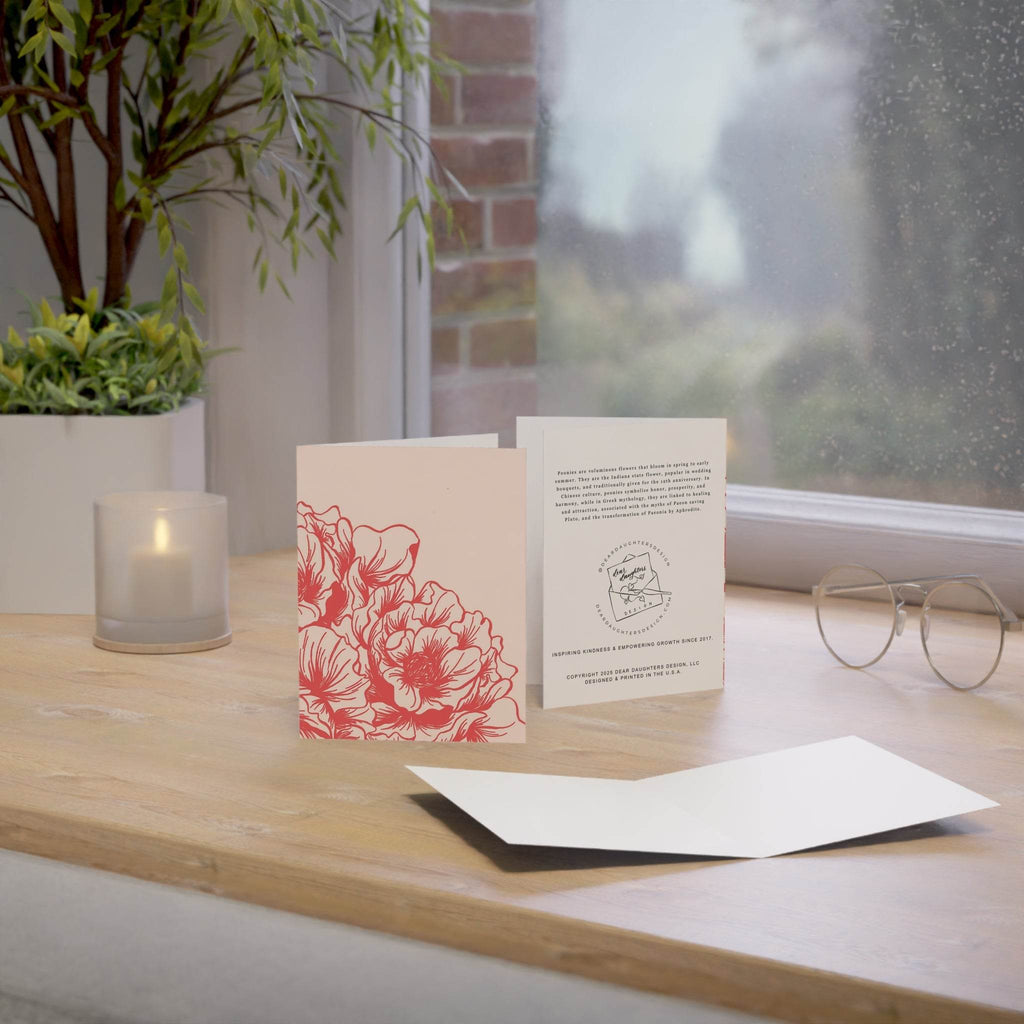 Peony Ruffles Greeting Card - Dear Daughters Design