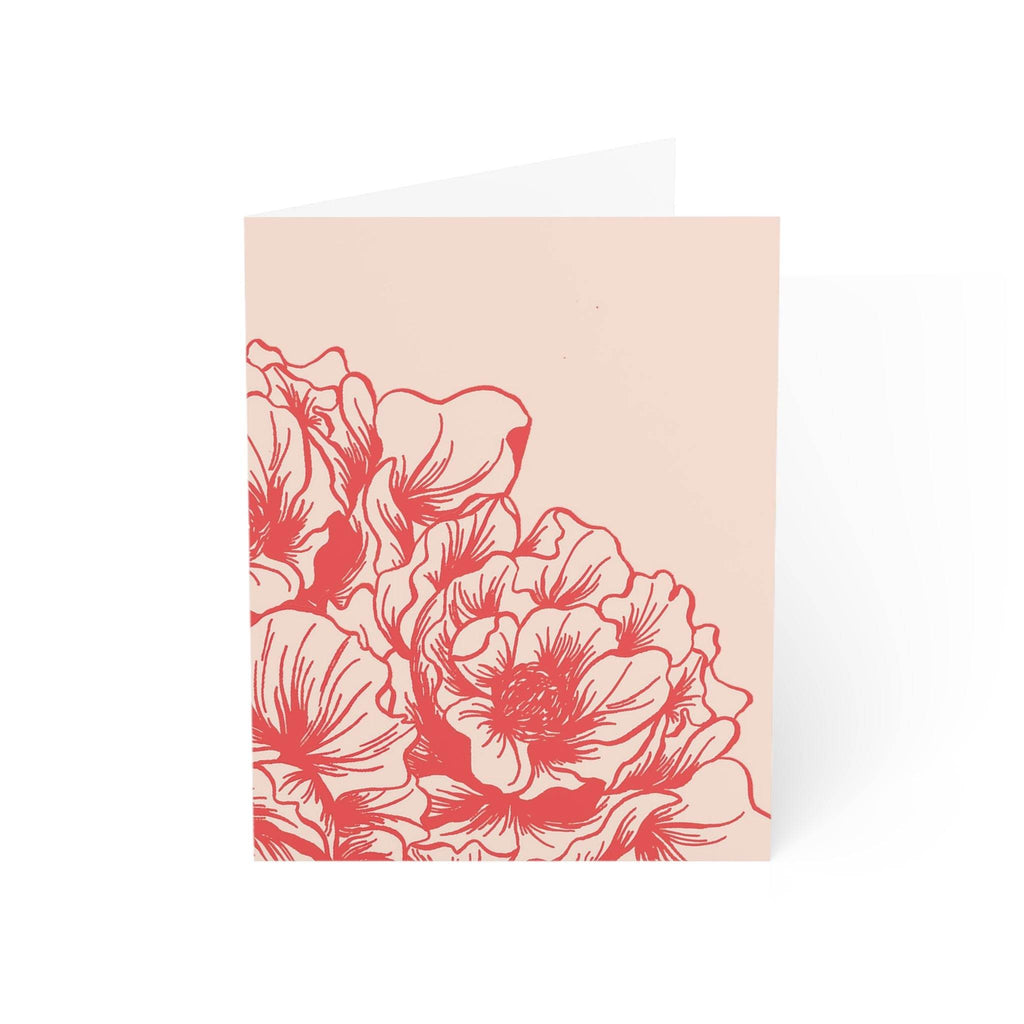 Peony Ruffles Greeting Card - Dear Daughters Design