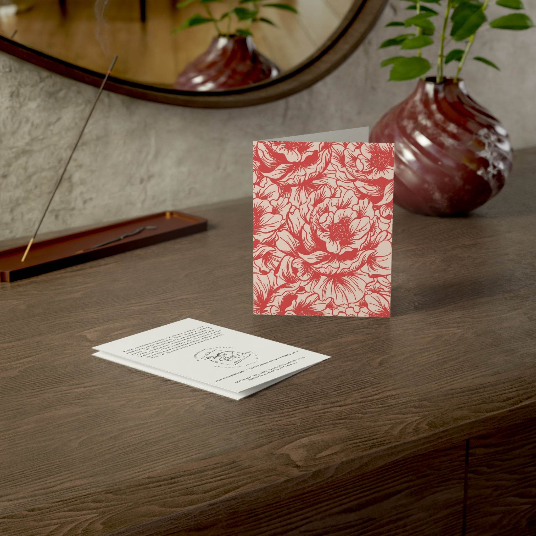 Peony Toile Greeting Card - Dear Daughters Design
