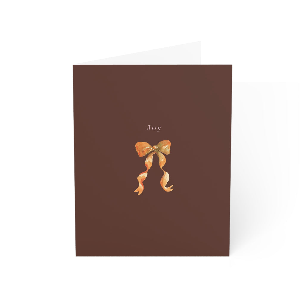 Greeting Card Set of 6 Greeting Cards - Merry Bows - Holiday Christmas Cards