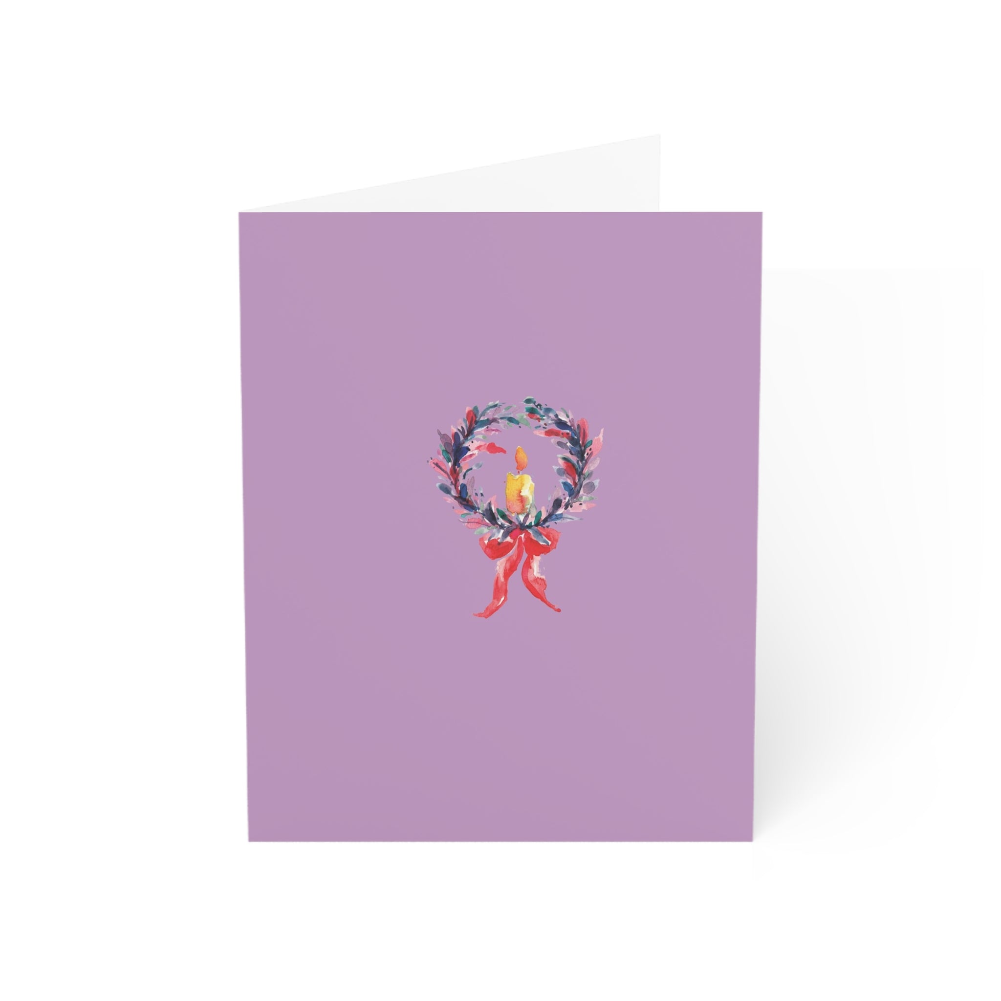 Greeting Card Set of 4 - Lavender Bows & Baubles Collection