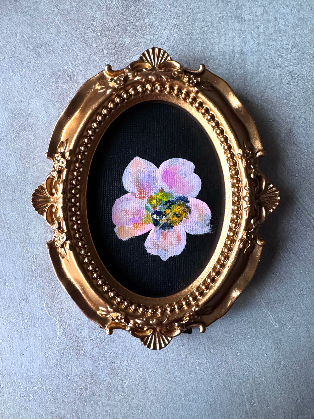 SOLD - Tiny Treasures Collection - Colony II, #1 of 6 Bumblebees & Anemones