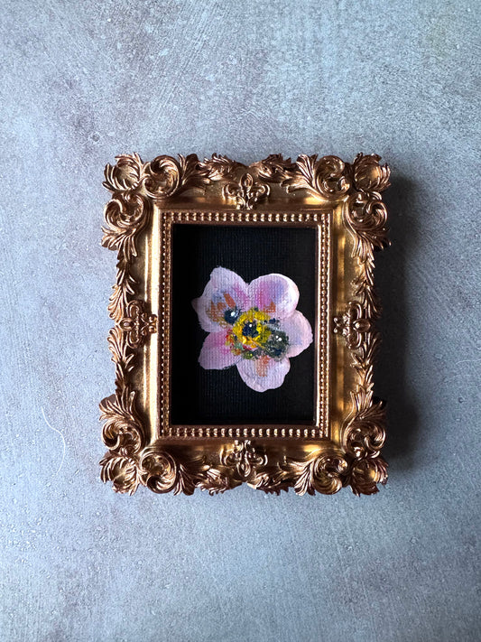 SOLD - Tiny Treasures Collection - Colony II, #6 of 6 Bumblebees & Anemones