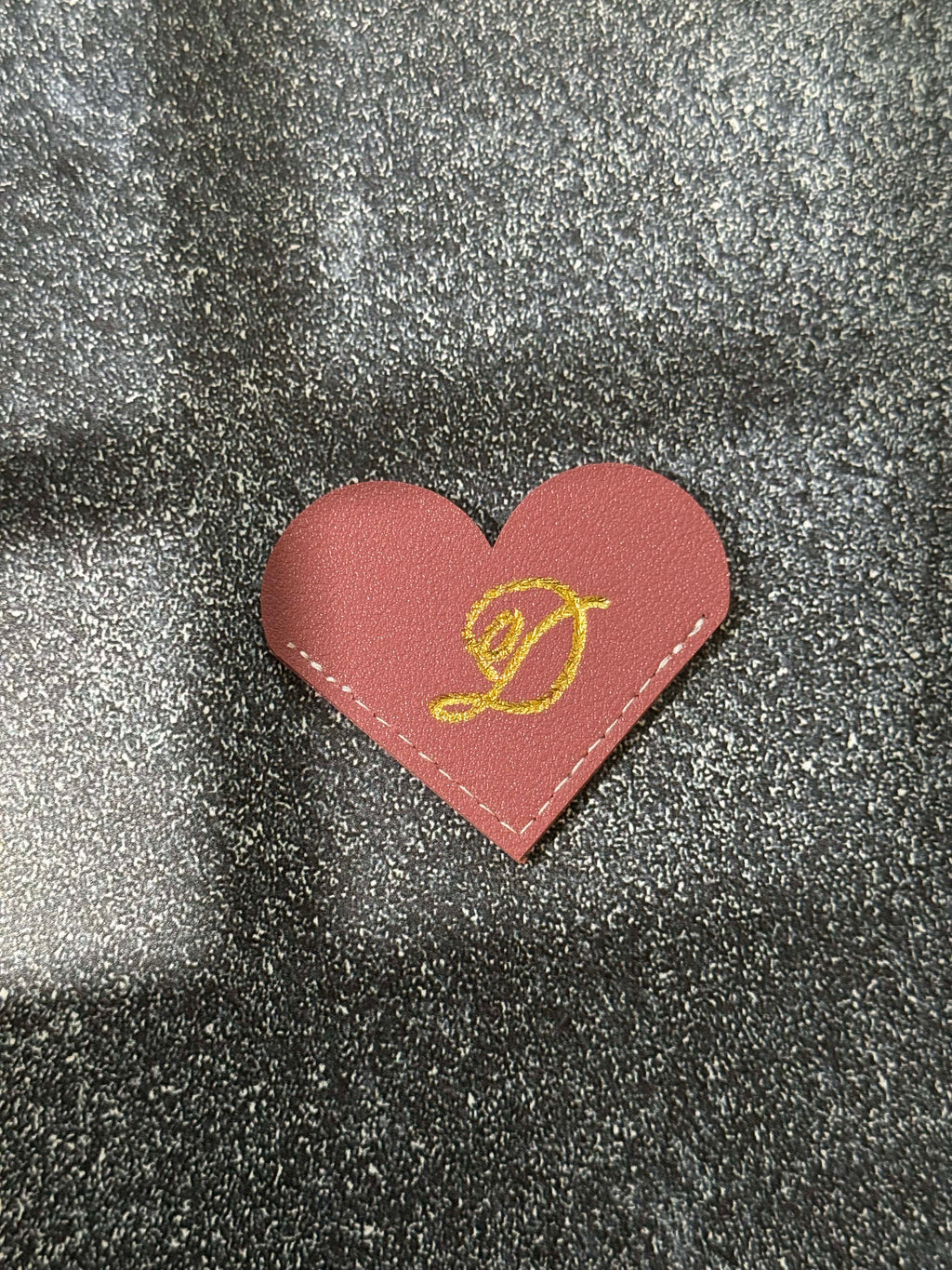 Personalized Hot-Foiled Heart-Shaped Bookmark: Custom Bookmark