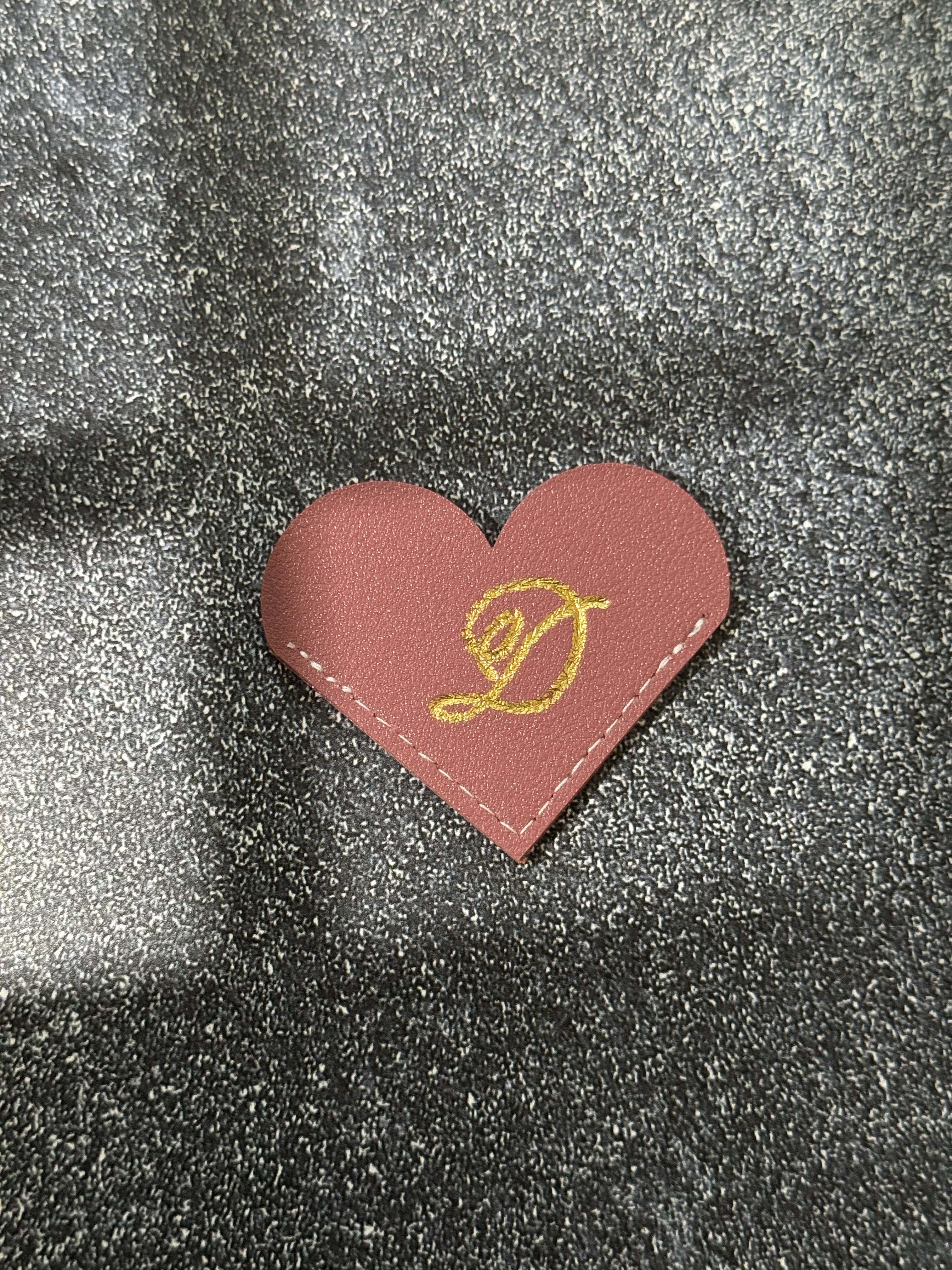 Personalized Hot-Foiled Heart-Shaped Bookmark: Custom Bookmark