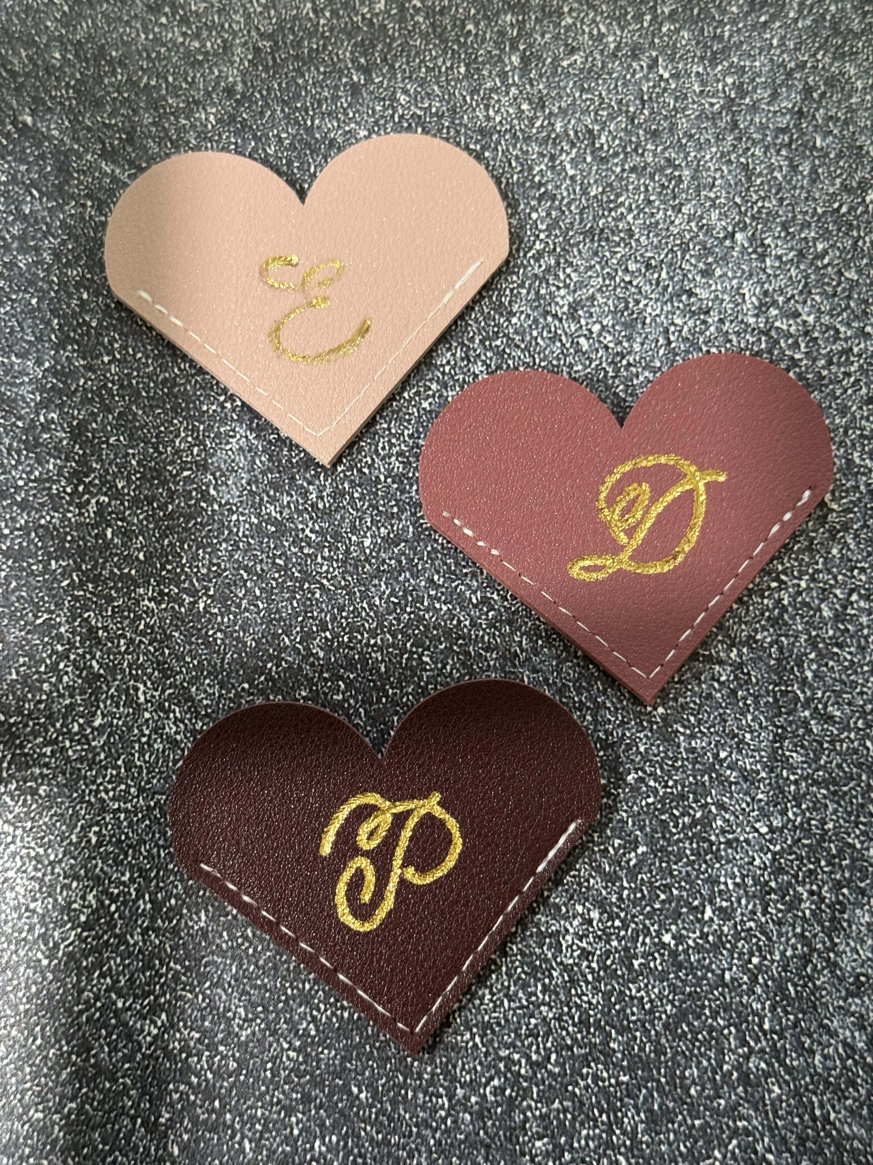 Personalized Hot-Foiled Heart-Shaped Bookmark: Custom Bookmark