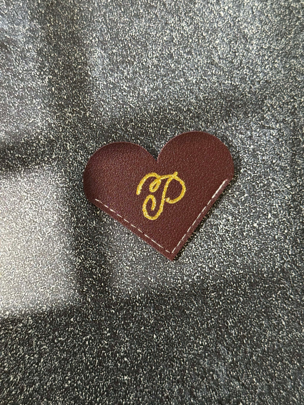 Personalized Hot-Foiled Heart-Shaped Bookmark: Custom Bookmark