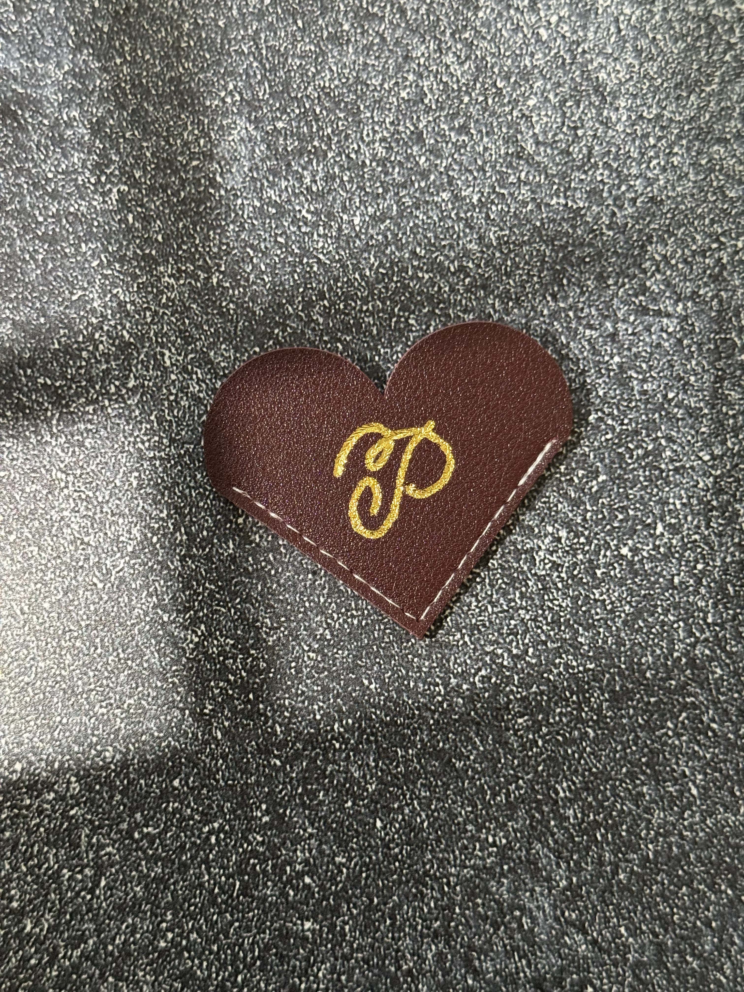 Personalized Hot-Foiled Heart-Shaped Bookmark: Custom Bookmark