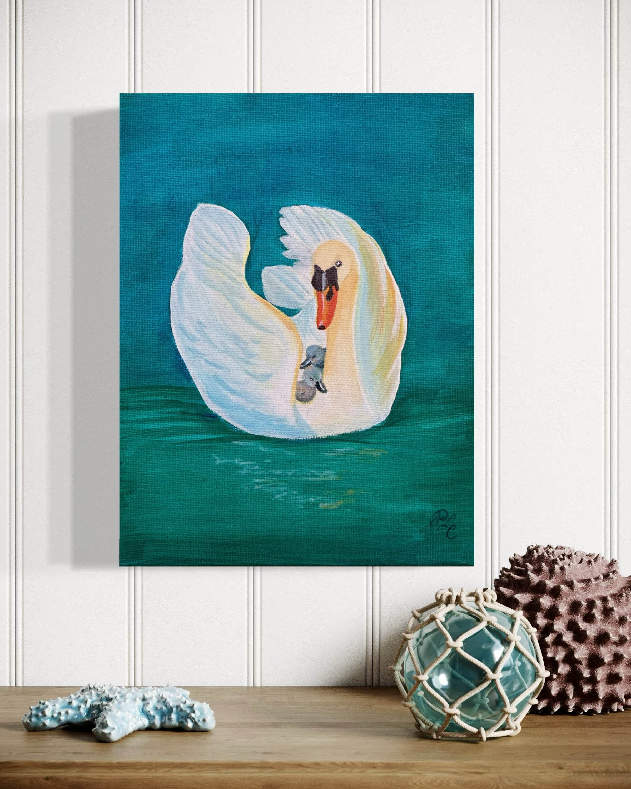 Original Painting: Loving Gaze, Gentle Glide - Dear Daughters Design