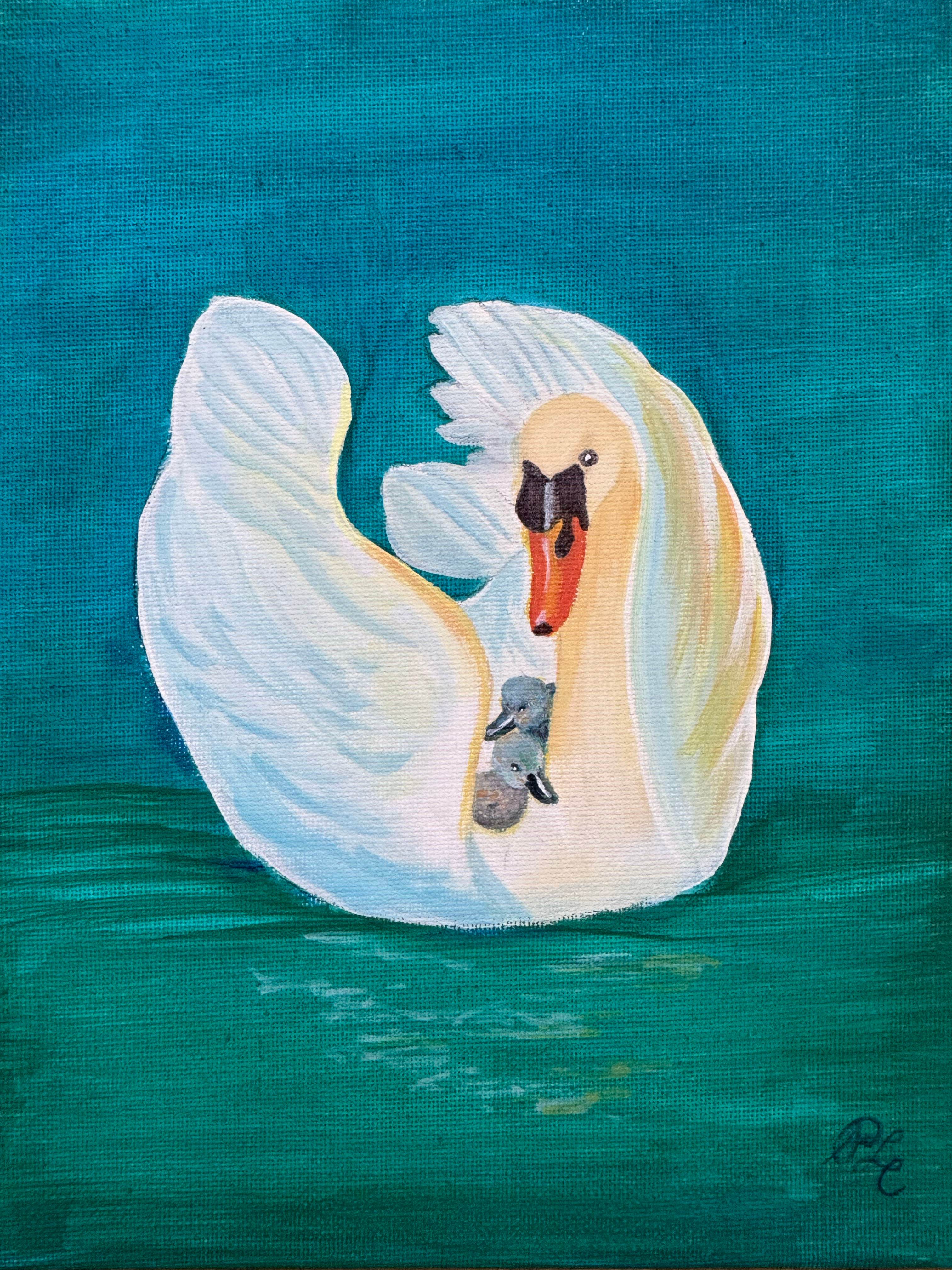 Original Painting: Loving Gaze, Gentle Glide - Dear Daughters Design
