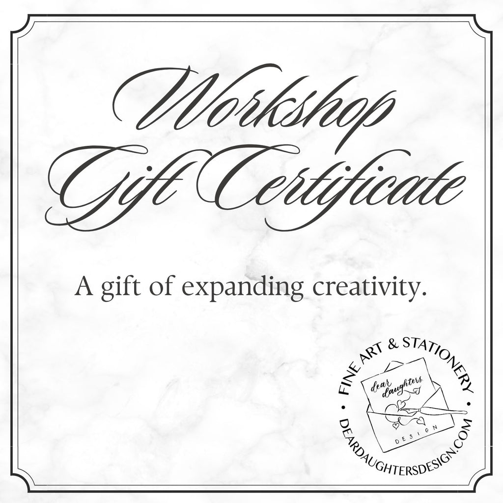 Workshop Gift Certificate - The Best Gifts Are Experiences!