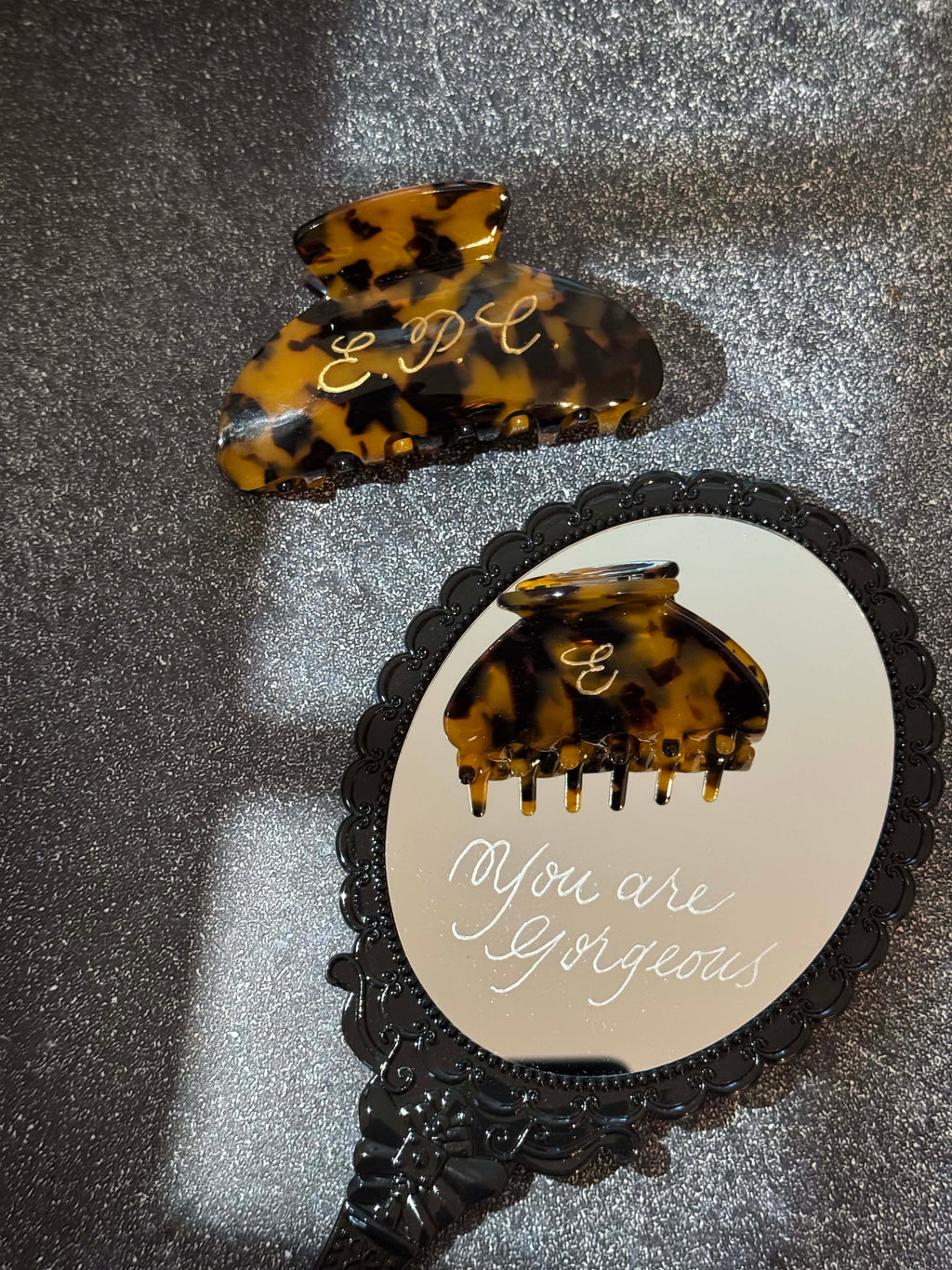 Personalized Engraving Service on Mirror: Custom Name, Message on Gift