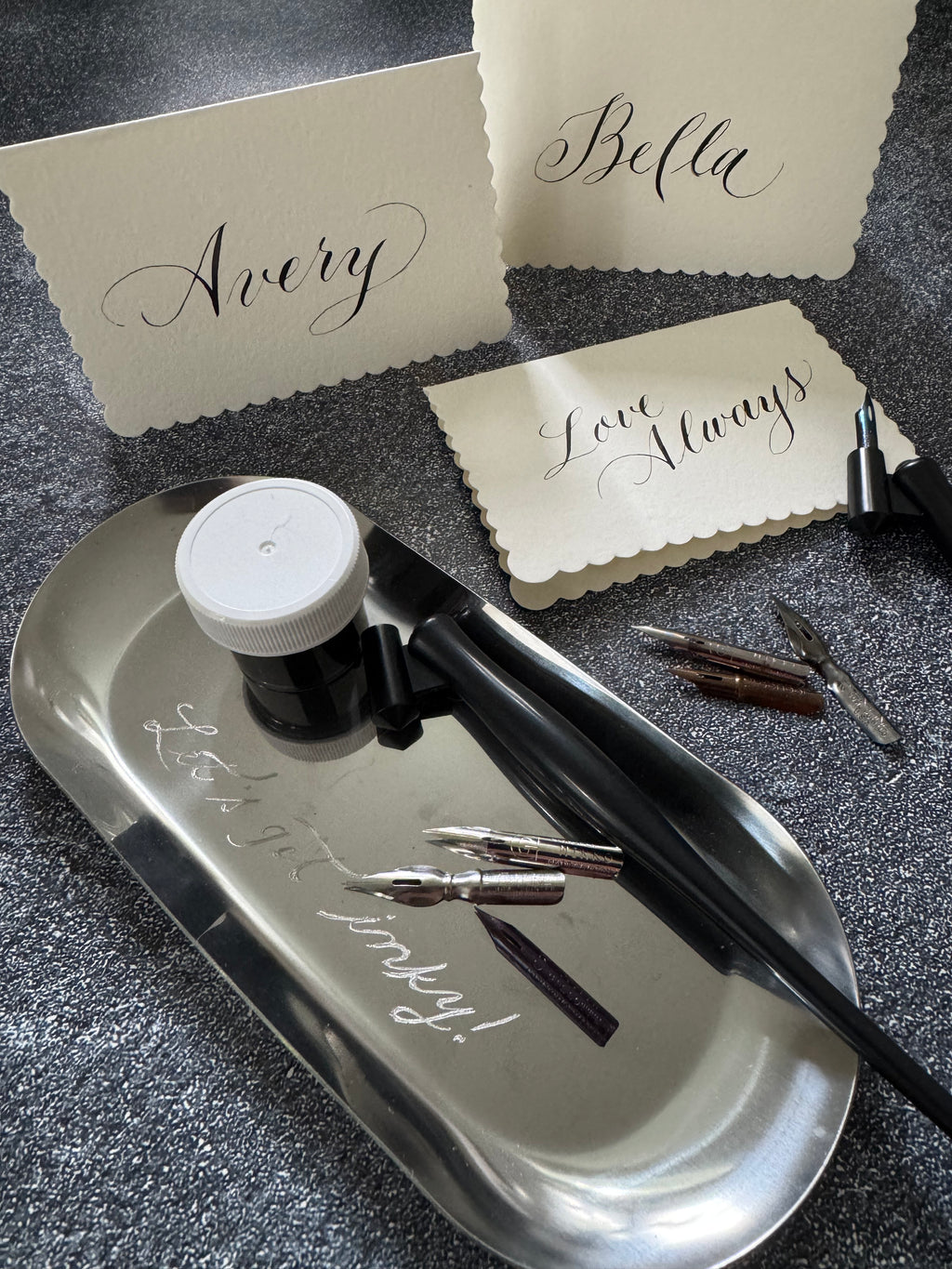 South Street Gardens - Saturday, January 10, 2026, 10-11:30am, Morristown, NJ - Learn Modern Calligraphy Workshop