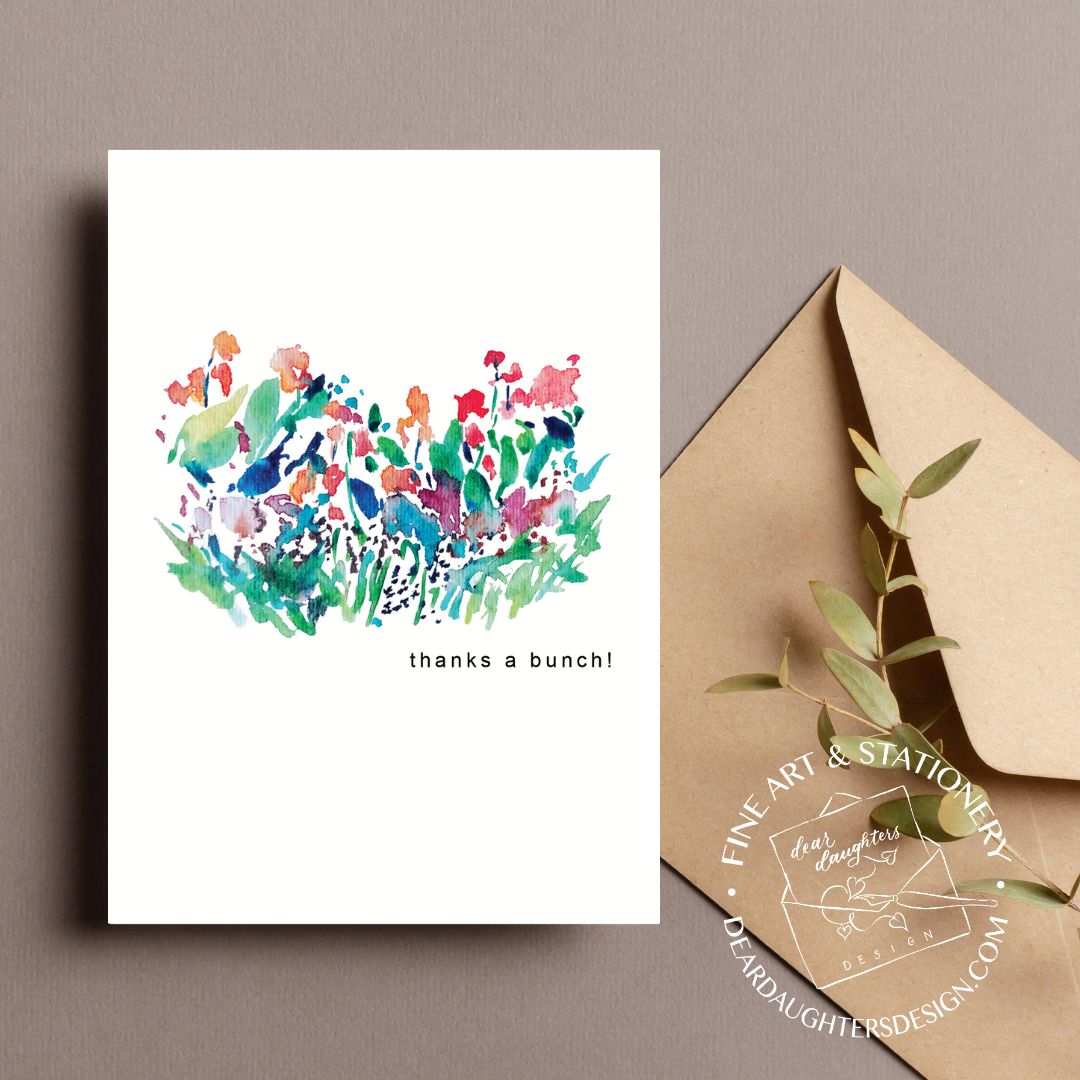 "Thanks A Bunch" Thank You Card