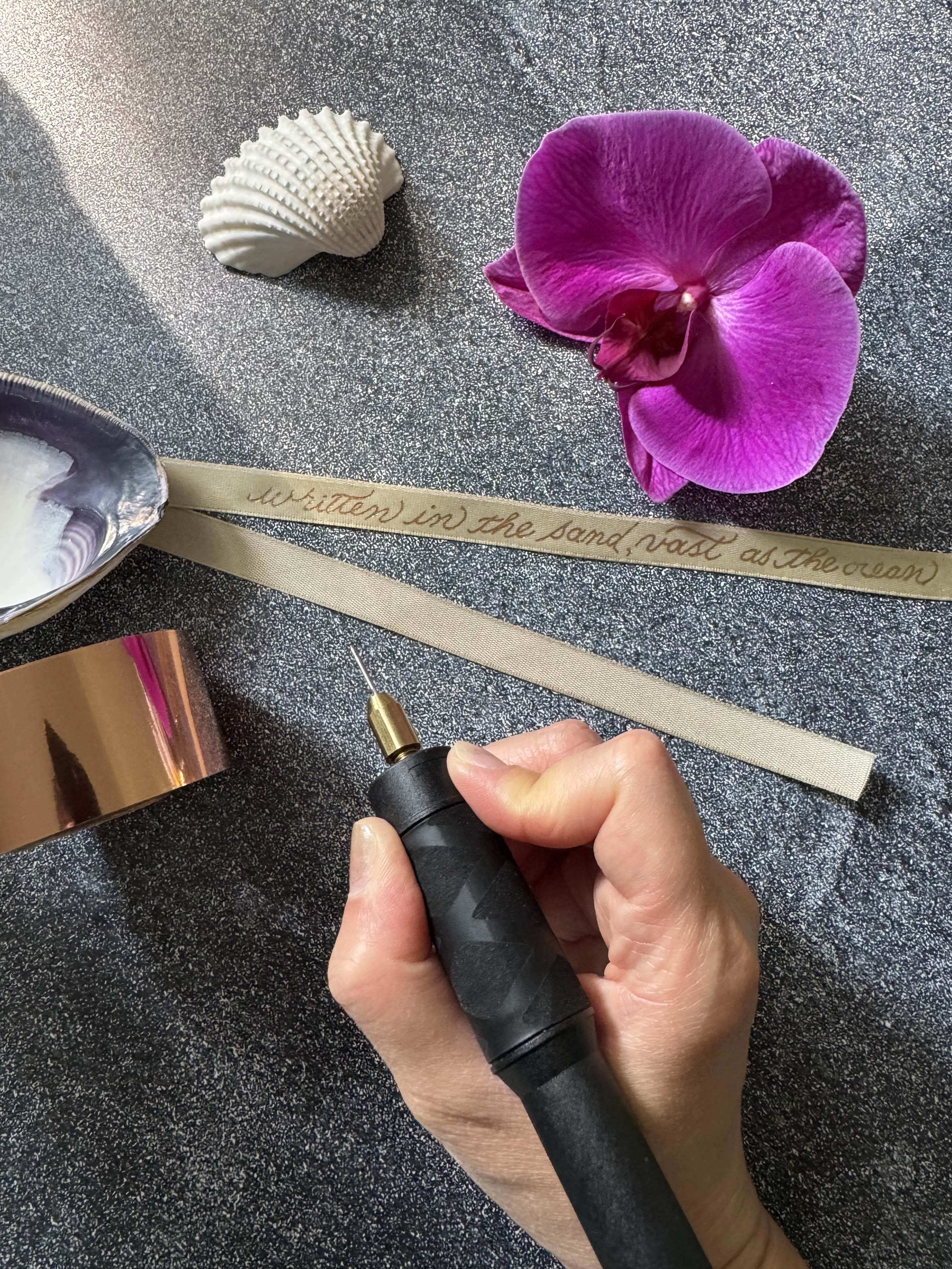 Personalized Hot-Foiled Message on Ribbon - Perfect for Weddings & Graduations