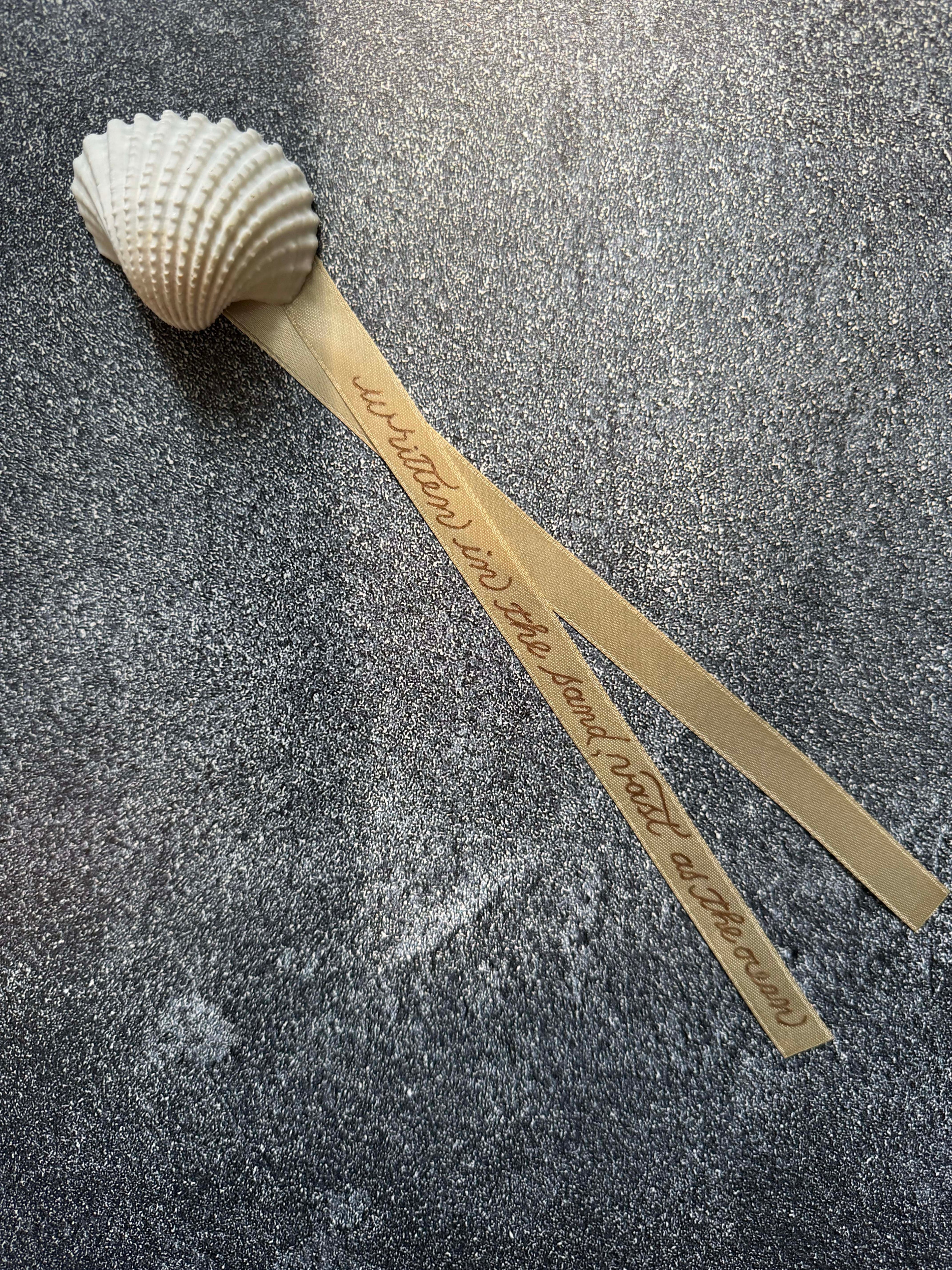 Personalized Hot-Foiled Message on Ribbon - Perfect for Weddings & Graduations