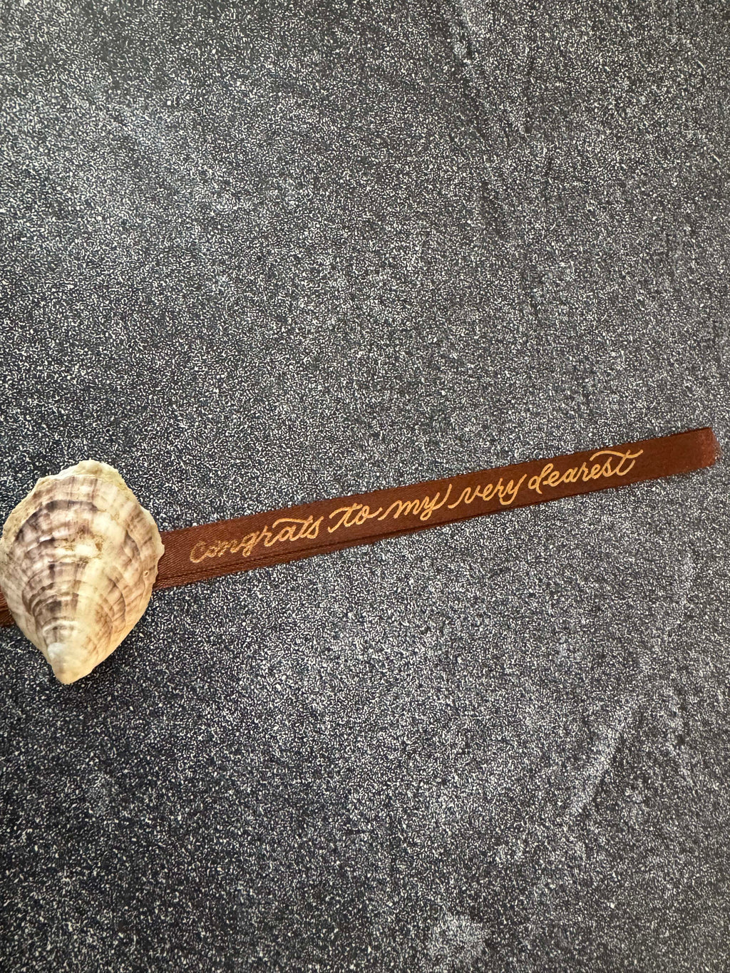 Personalized Hot-Foiled Message on Ribbon - Perfect for Weddings & Graduations