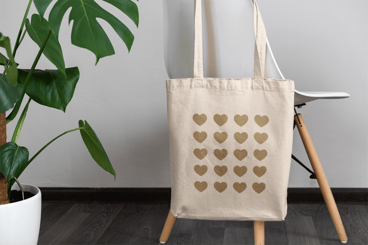 Fawn Hearts Eco Tote Bag - Dear Daughters Design