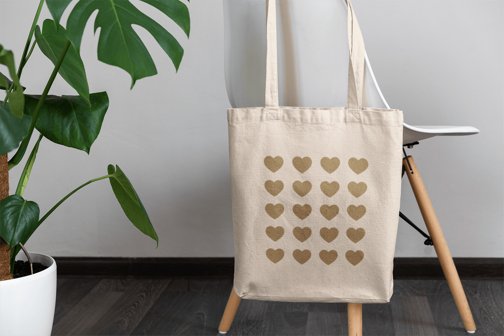 Fawn Hearts Eco Tote Bag - Dear Daughters Design