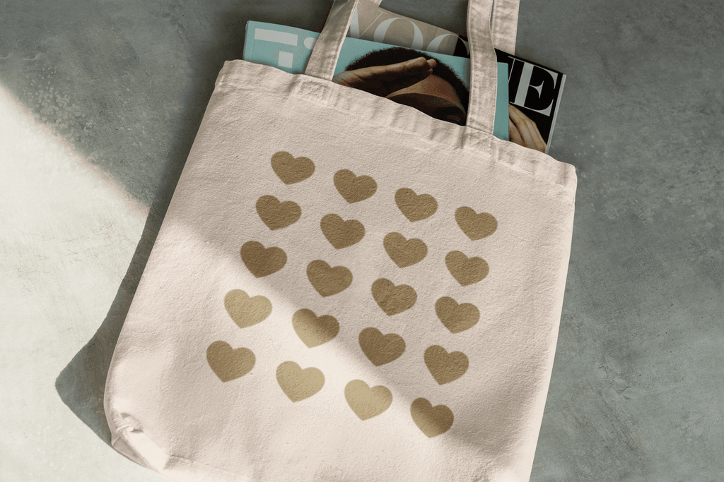 Fawn Hearts Eco Tote Bag - Dear Daughters Design