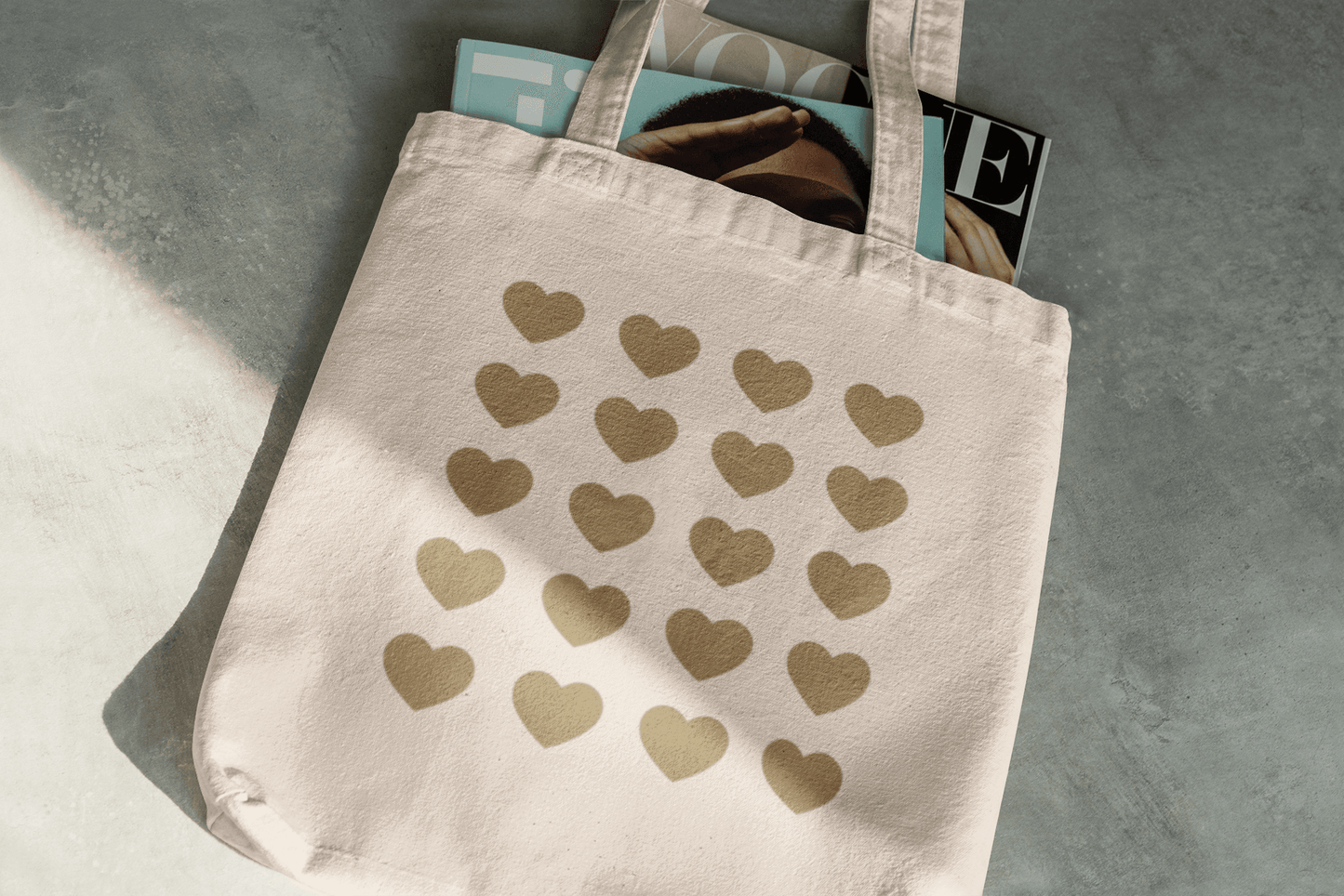 Fawn Hearts Eco Tote Bag - Dear Daughters Design