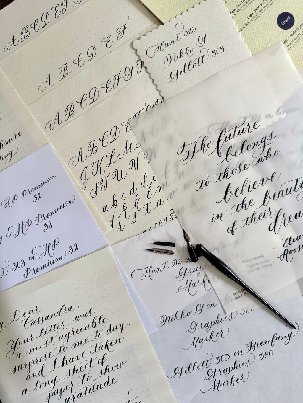 Private Lesson in Beginner Modern Calligraphy - Learn Modern Calligraphy 1:1