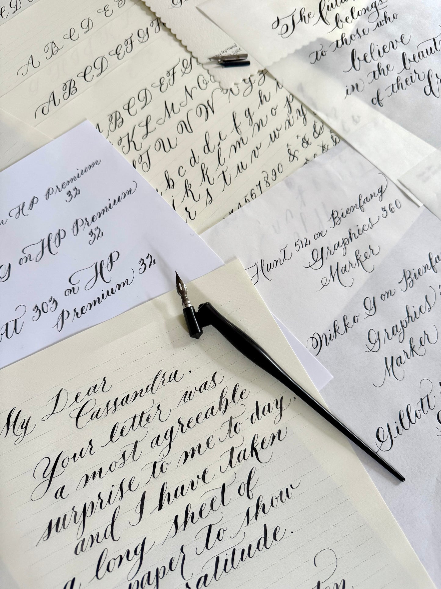 Private Lesson in Beginner Modern Calligraphy - Learn Modern Calligraphy 1:1